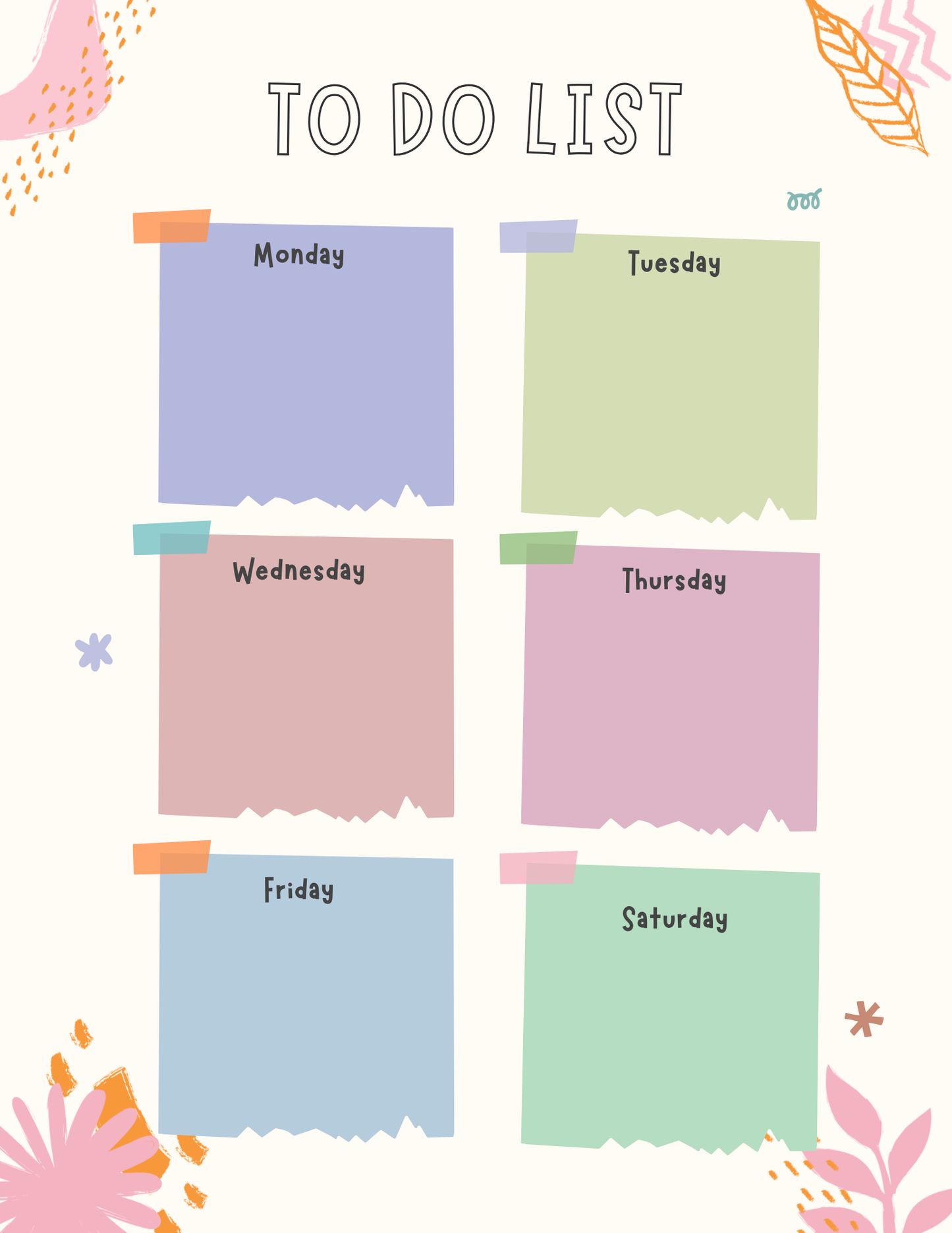 To Do List Notepad