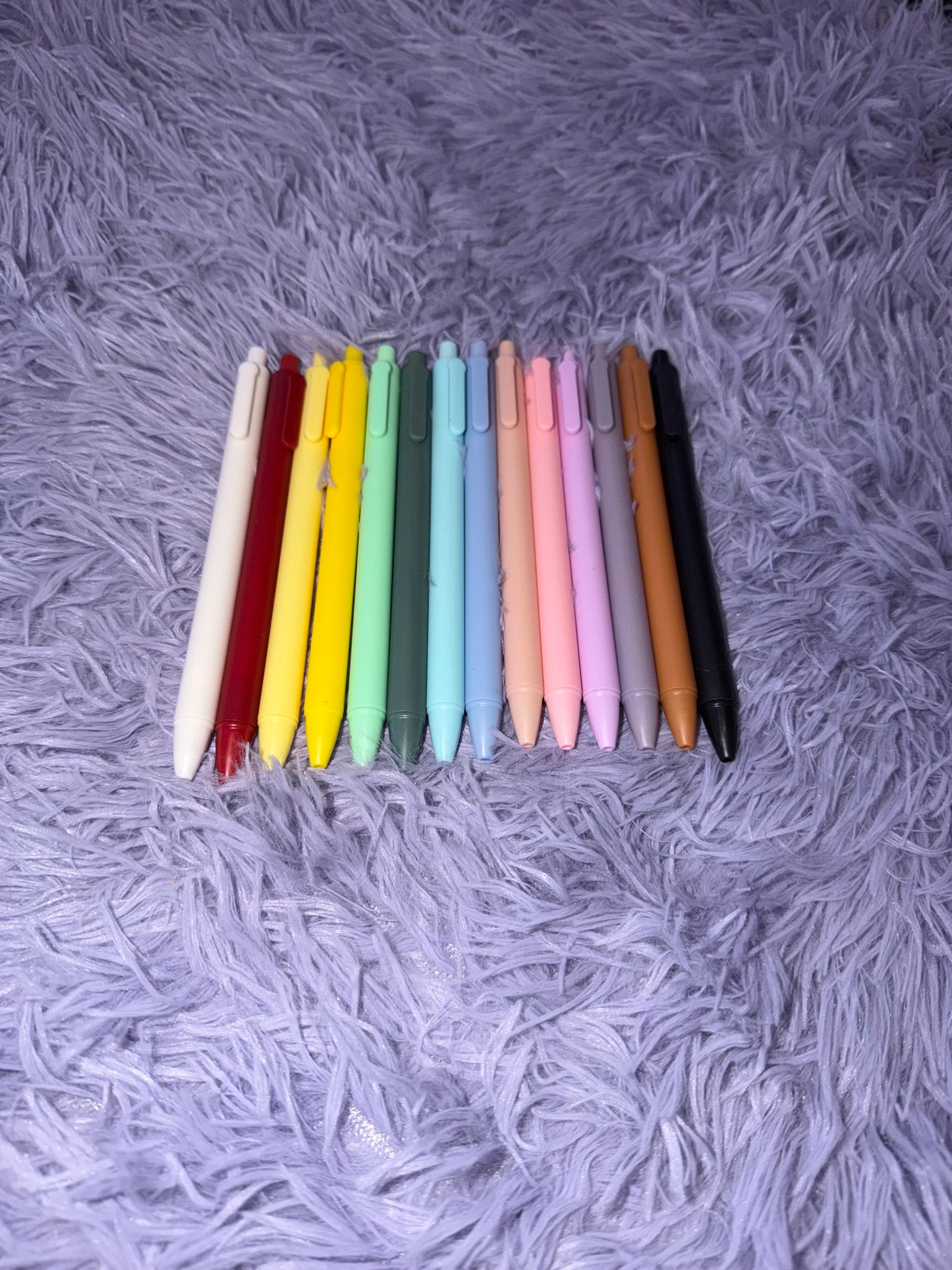 Pastel Black Gel Ink Pens