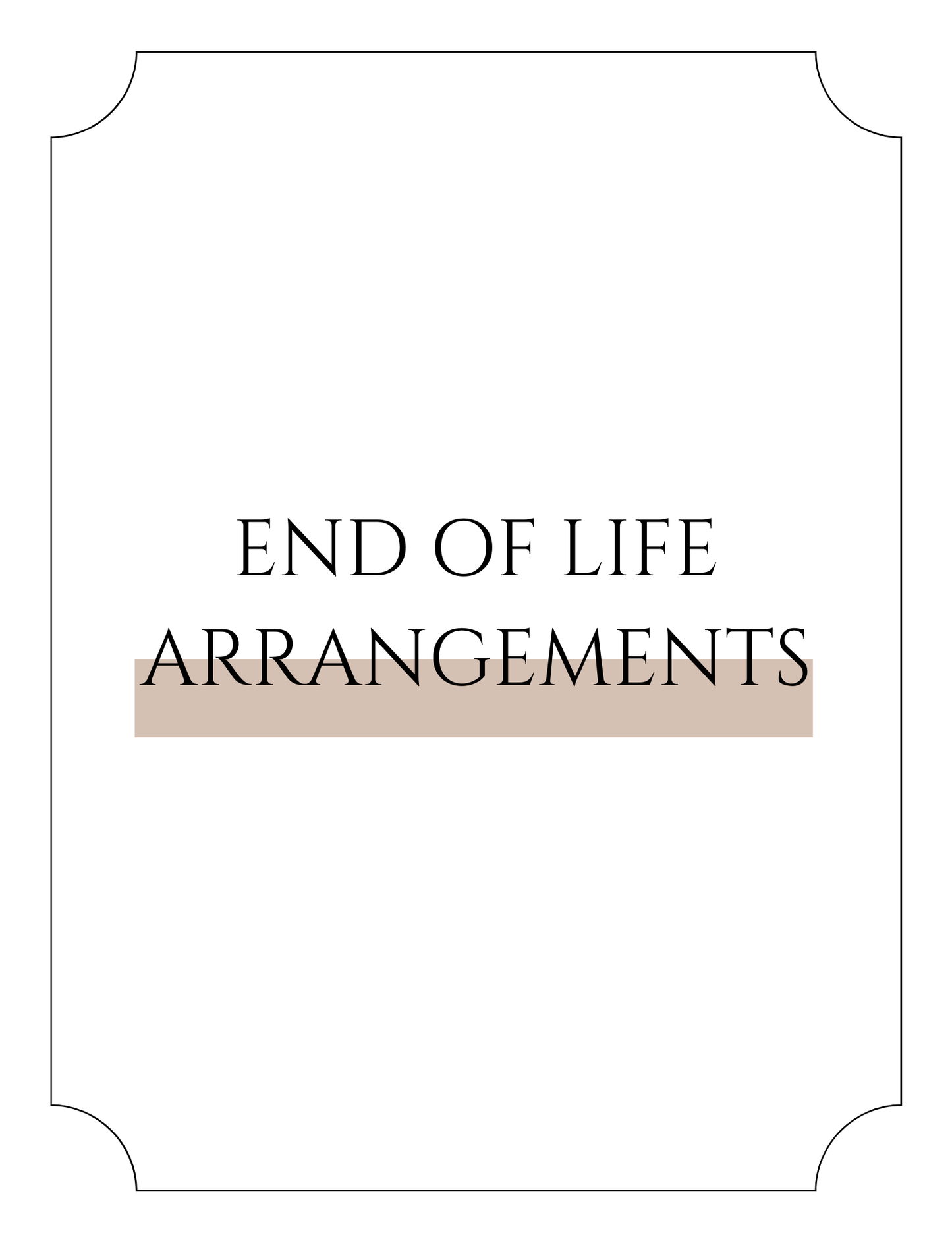 Peace of Mind Planner