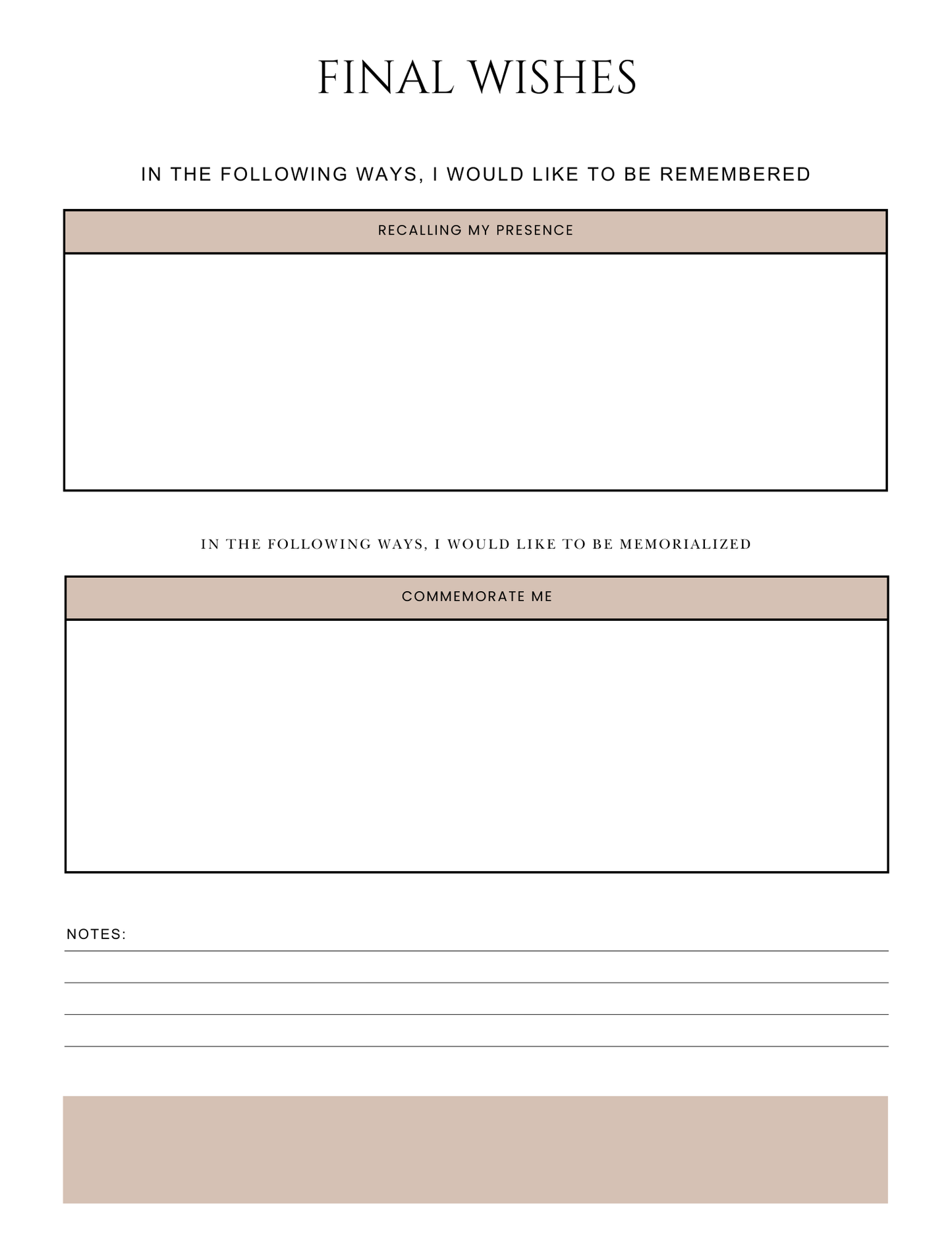 Peace of Mind Planner