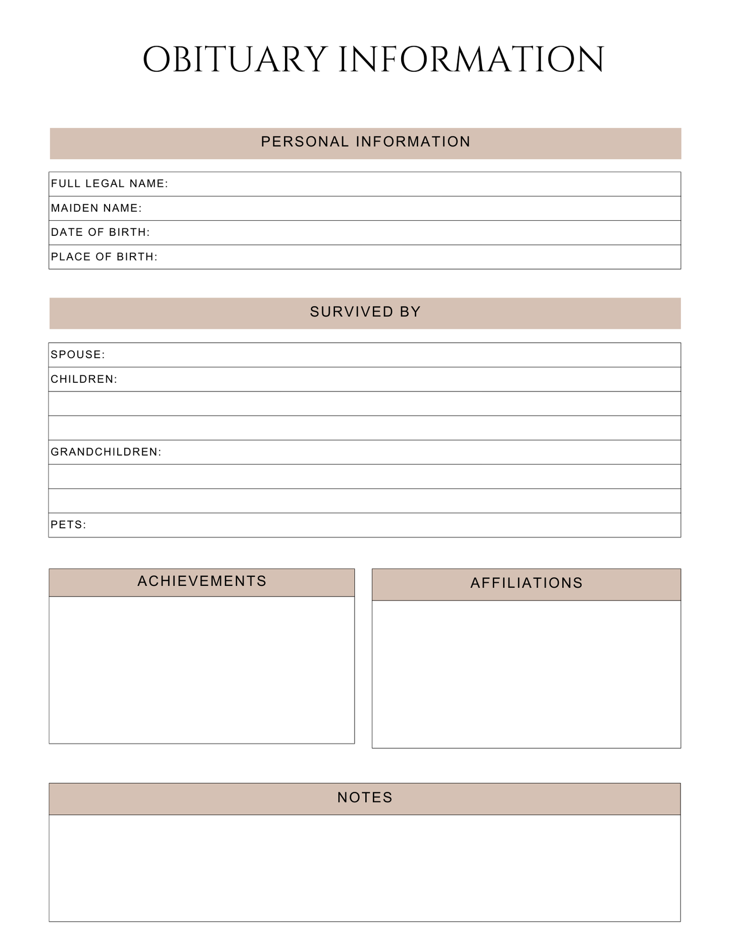 Peace of Mind Planner