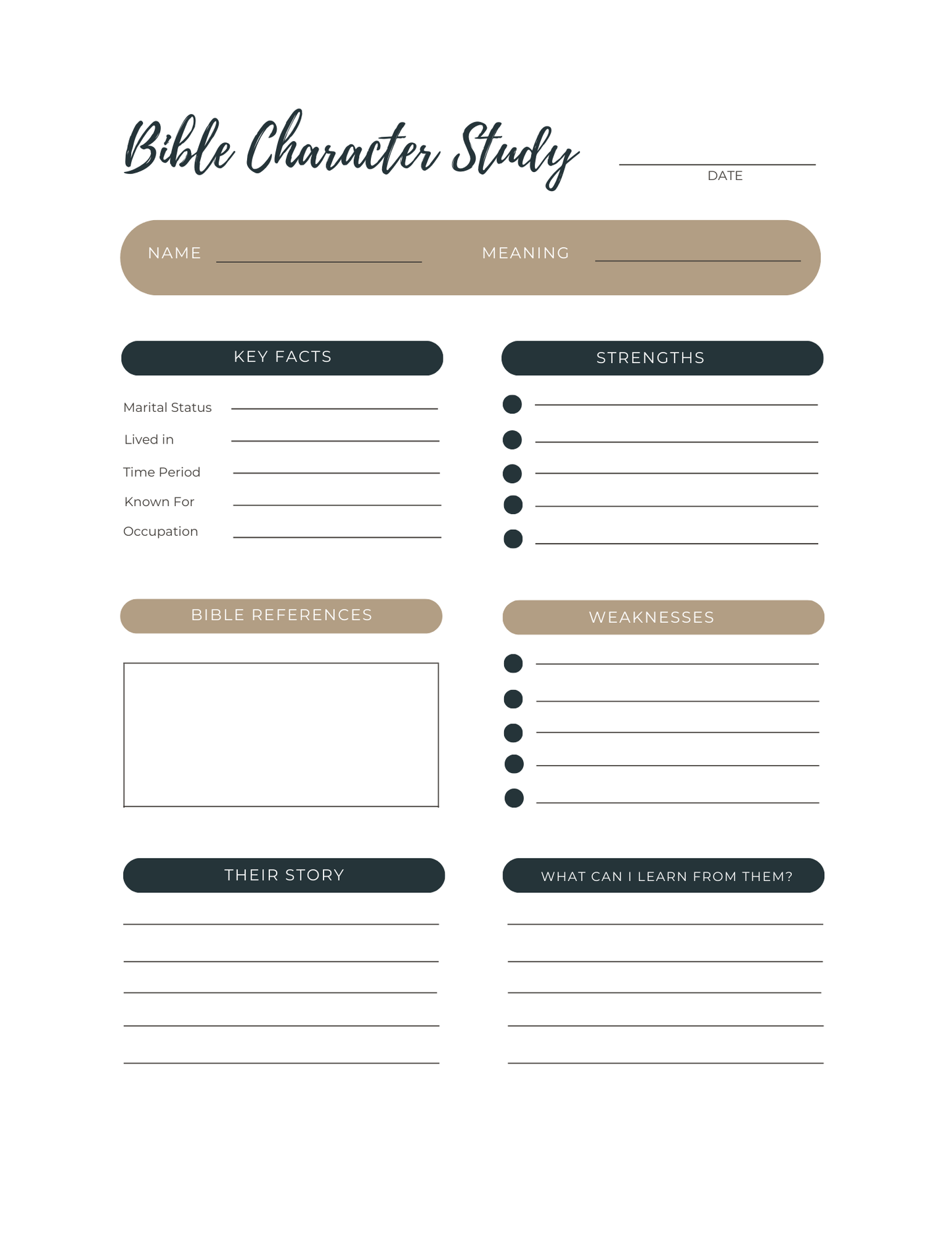 Bible Study Notebook