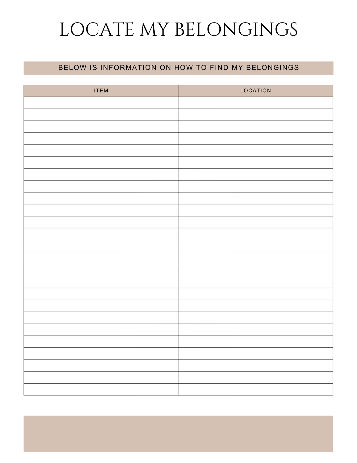 Peace of Mind Planner