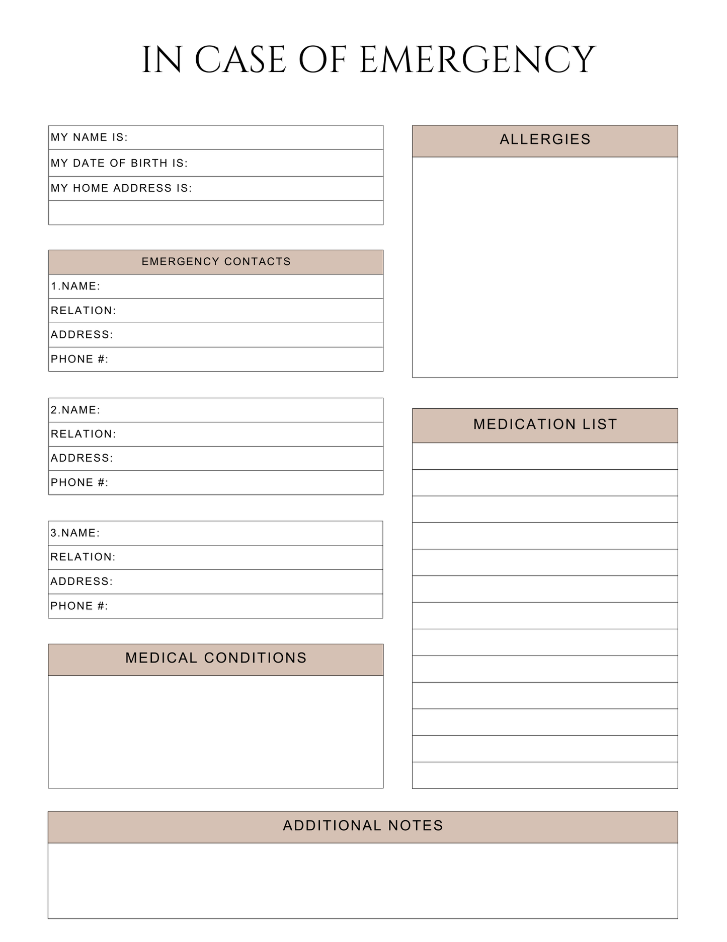 Peace of Mind Planner