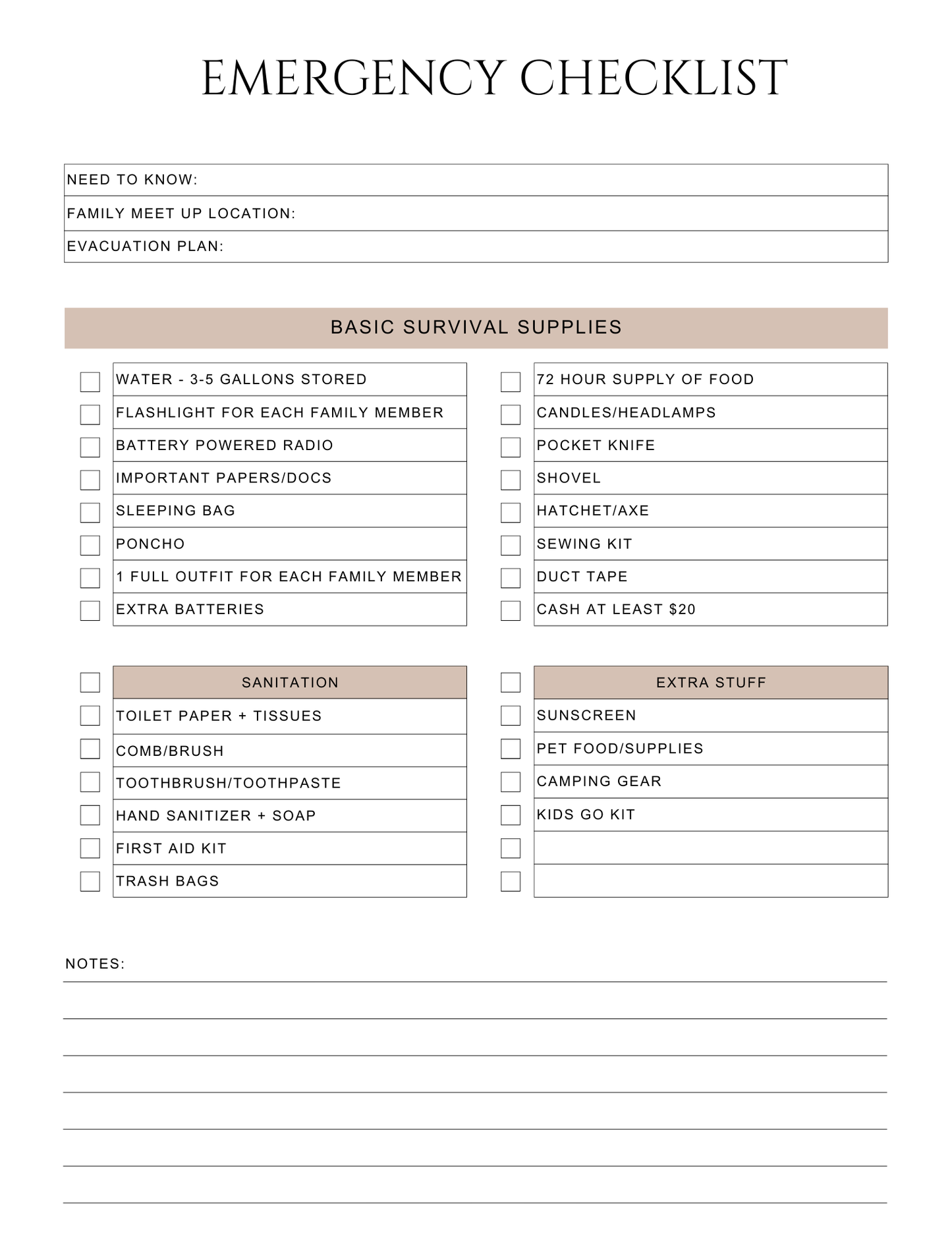 Peace of Mind Planner