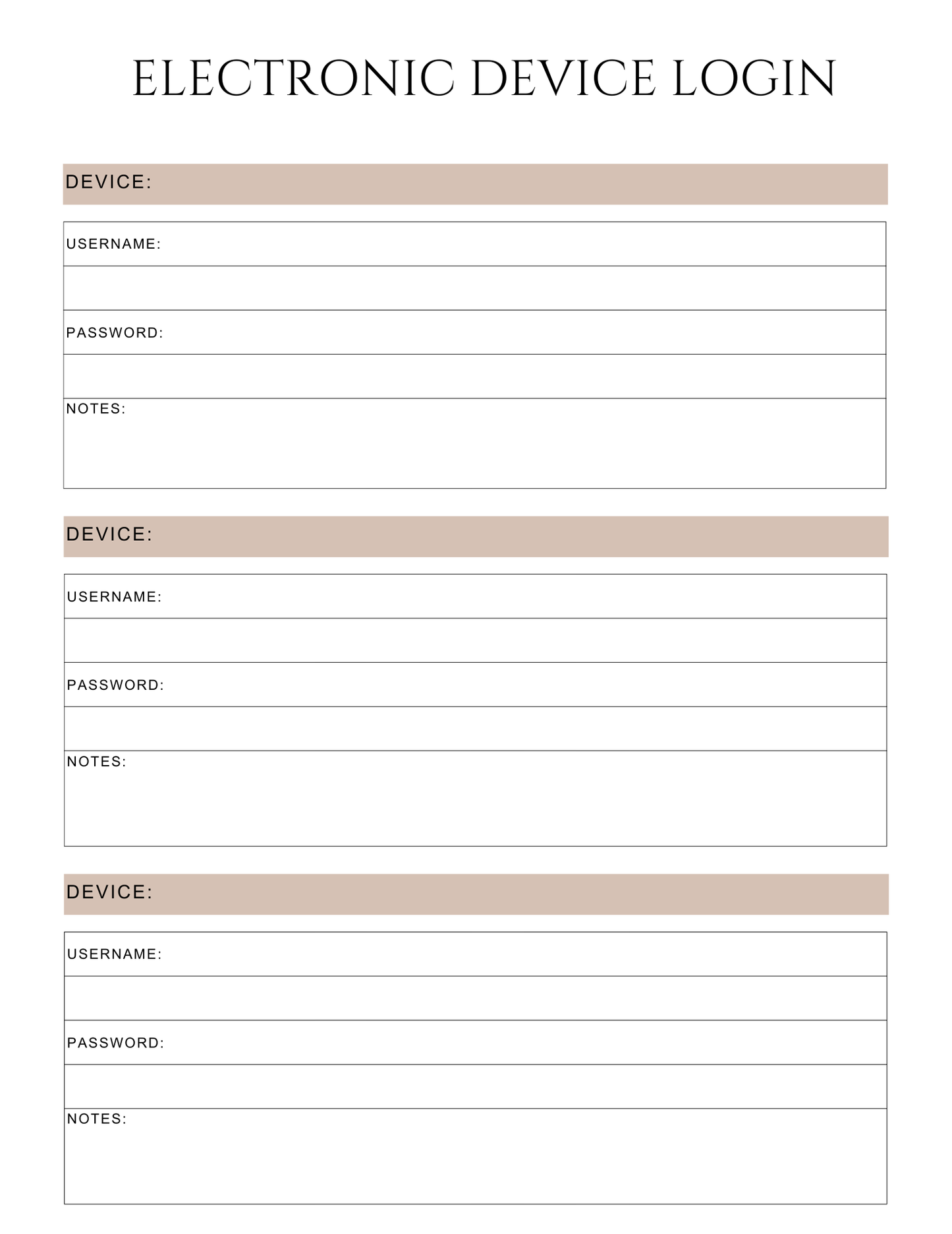 Peace of Mind Planner