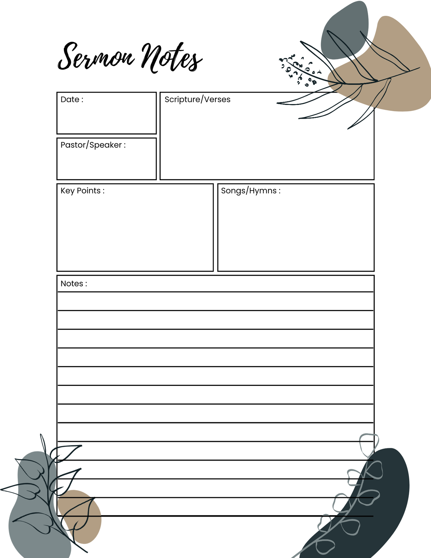 Bible Study Notebook