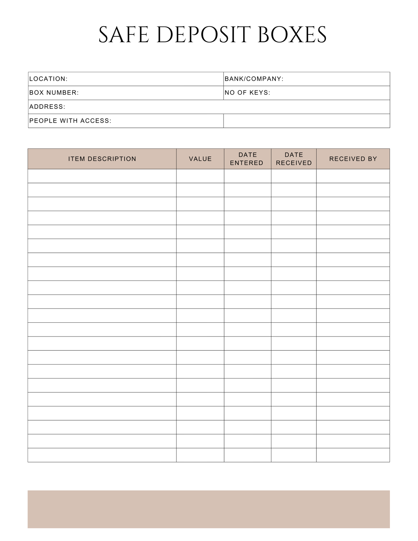 Peace of Mind Planner