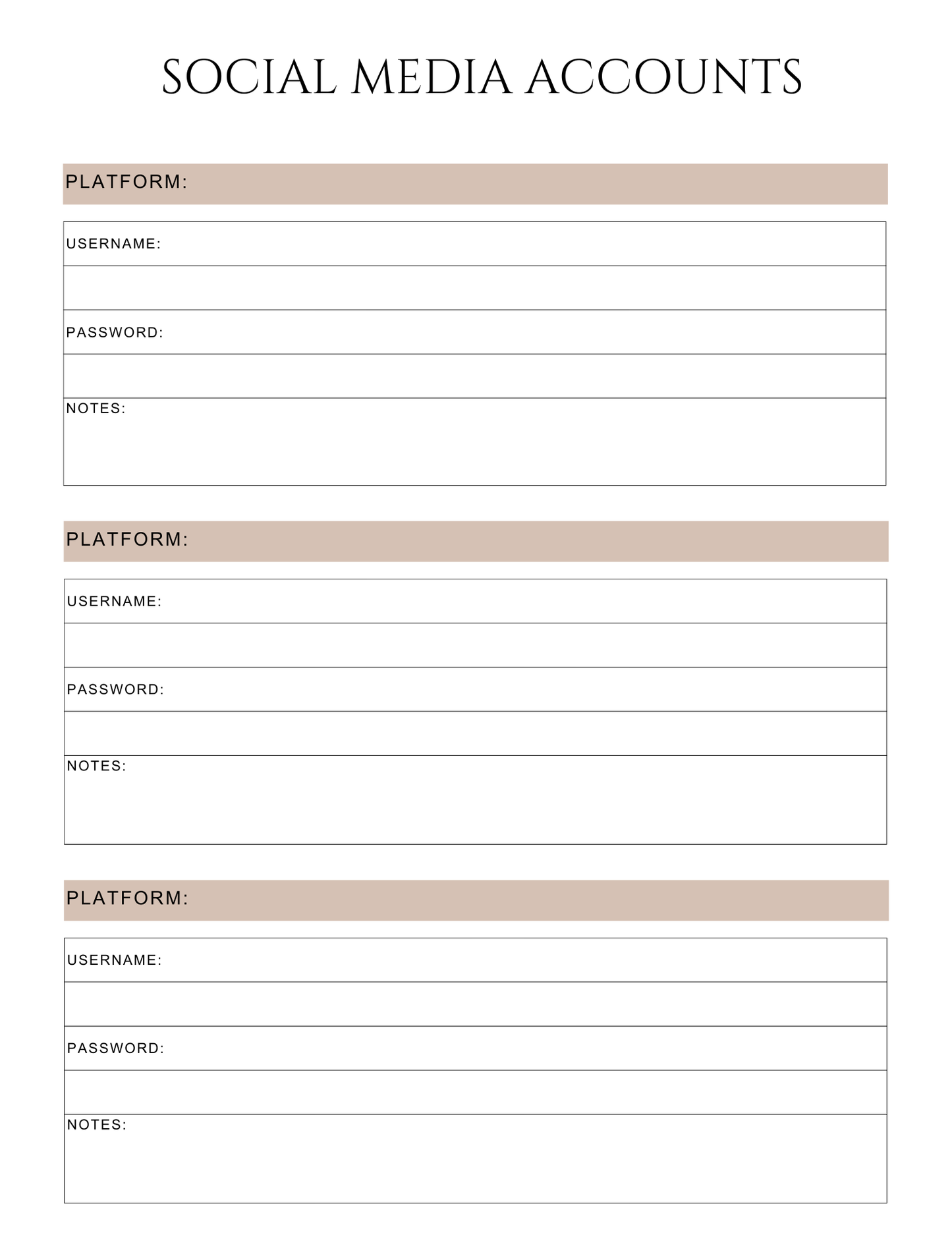 Peace of Mind Planner