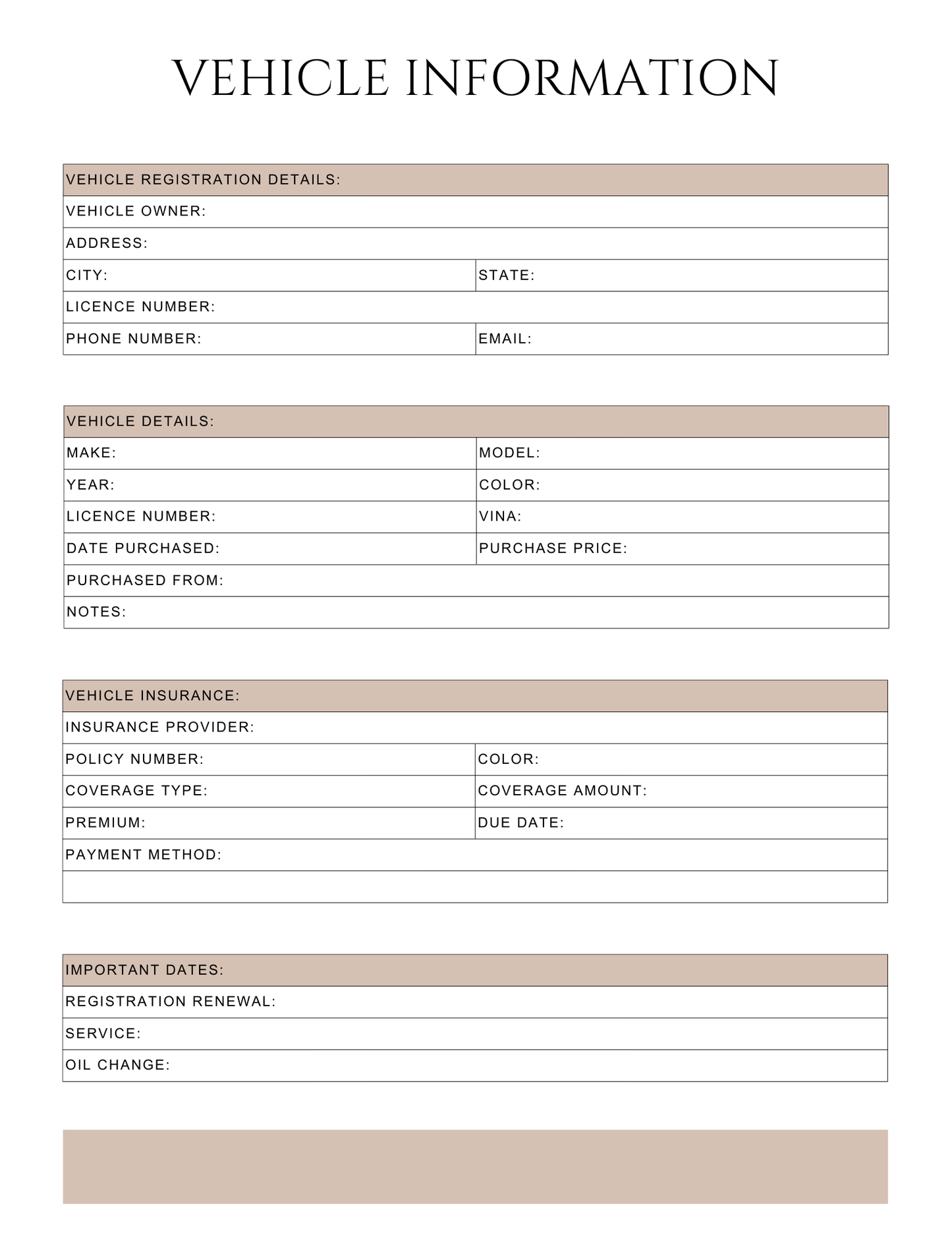 Peace of Mind Planner
