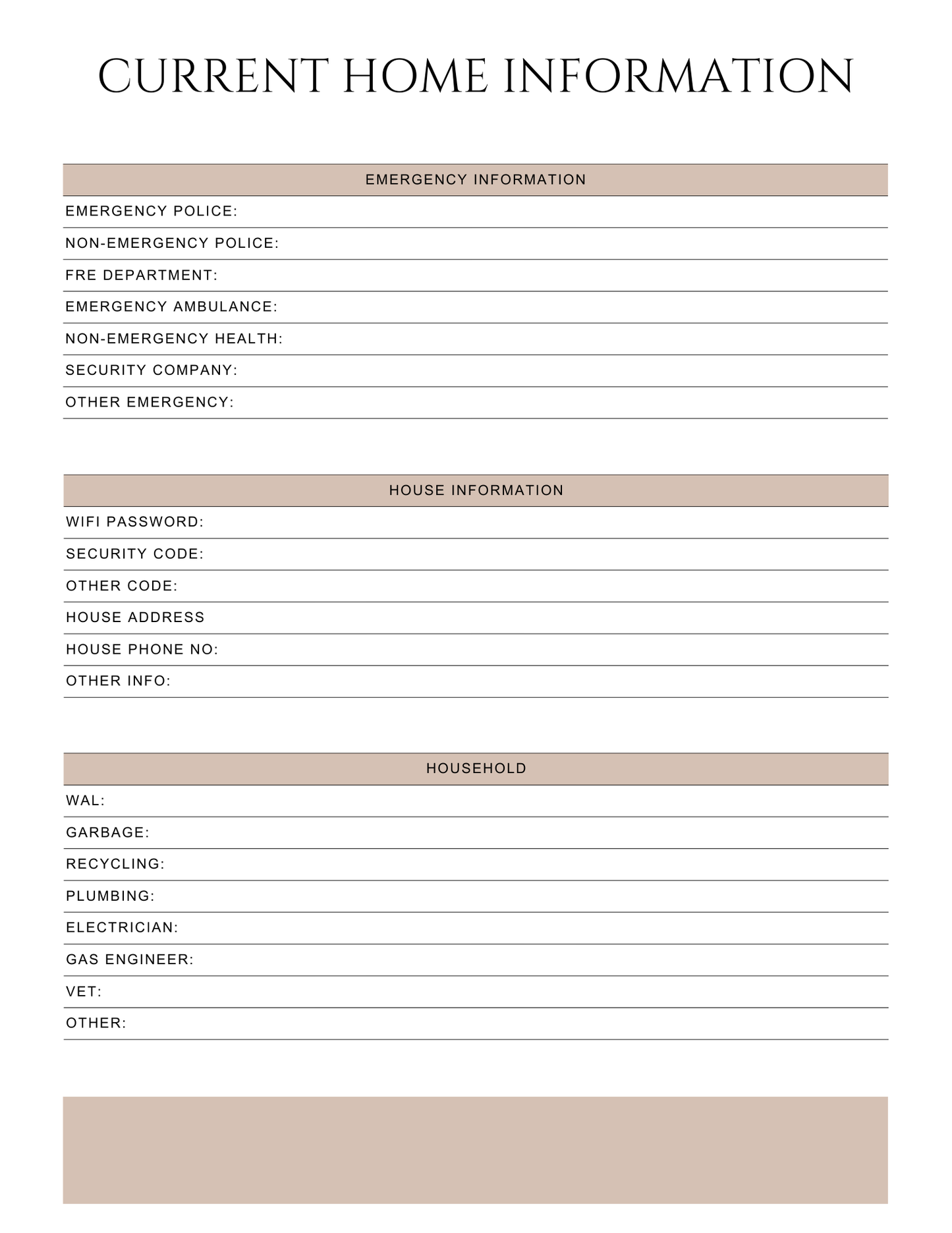 Peace of Mind Planner