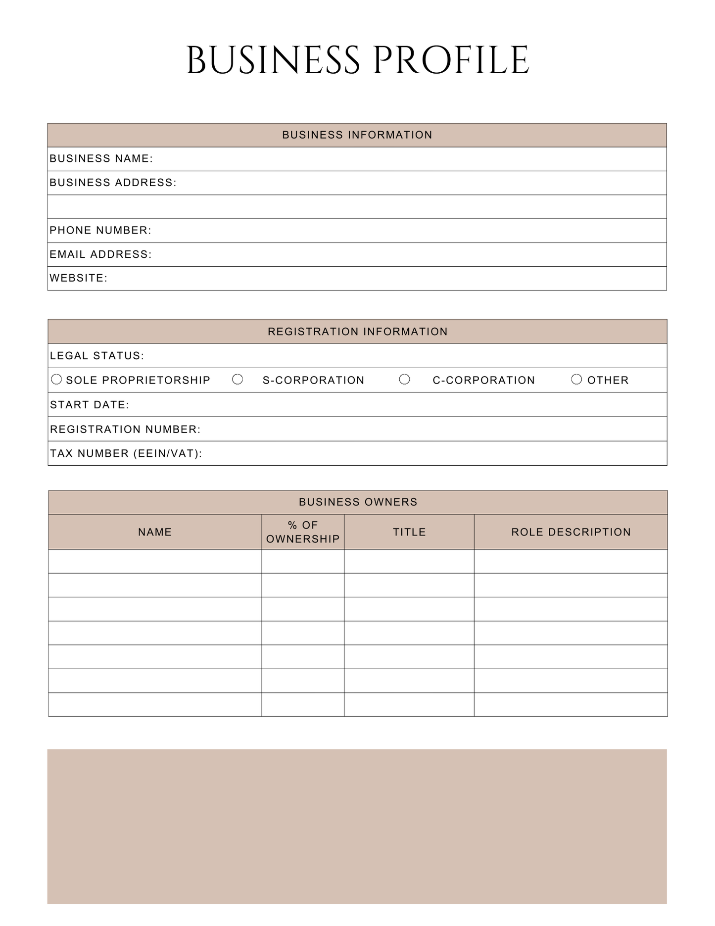Peace of Mind Planner