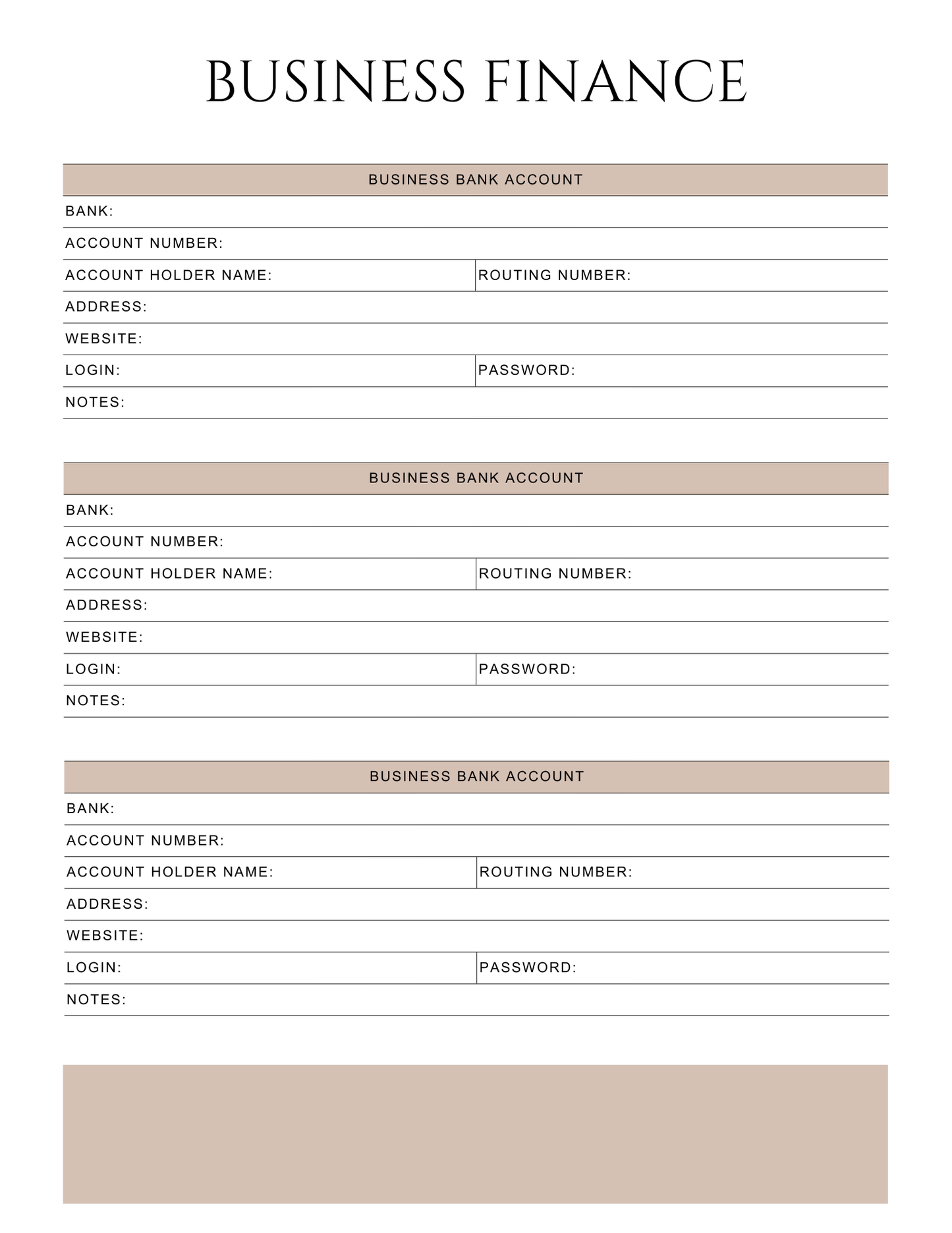 Peace of Mind Planner