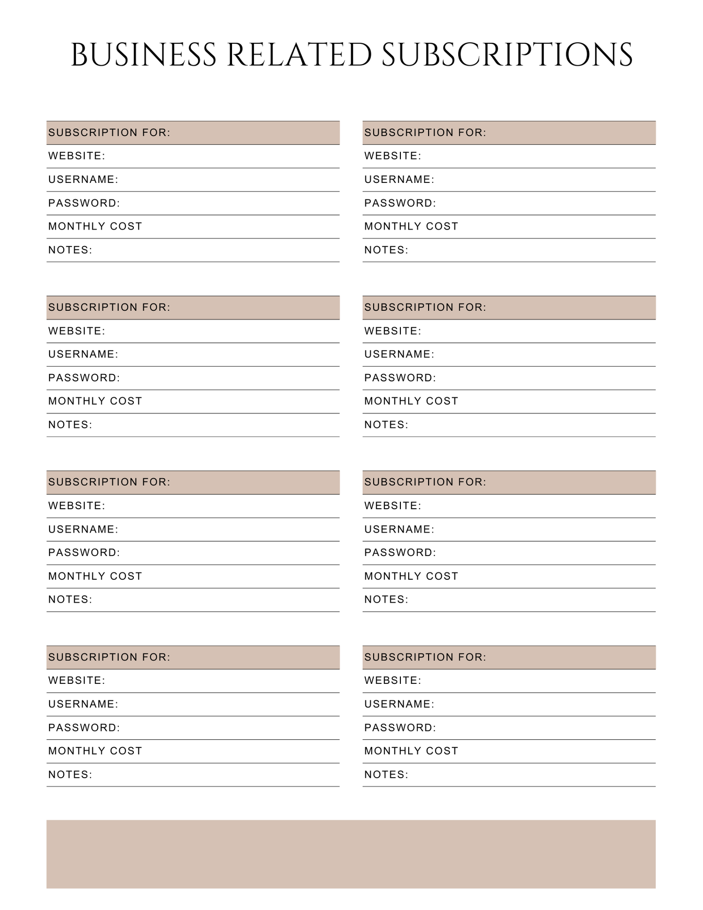 Peace of Mind Planner