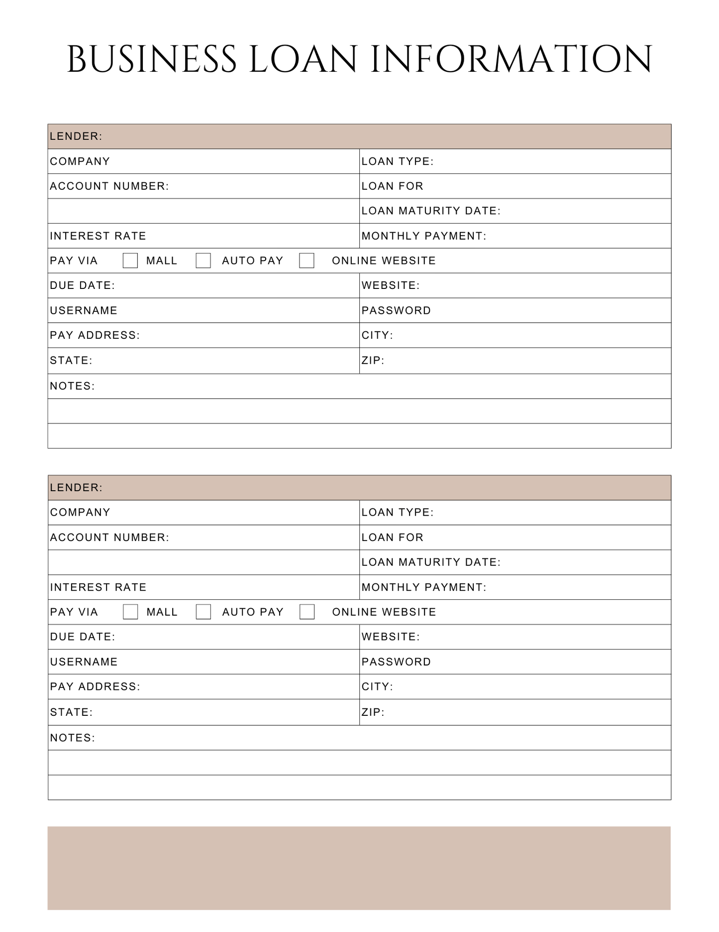 Peace of Mind Planner