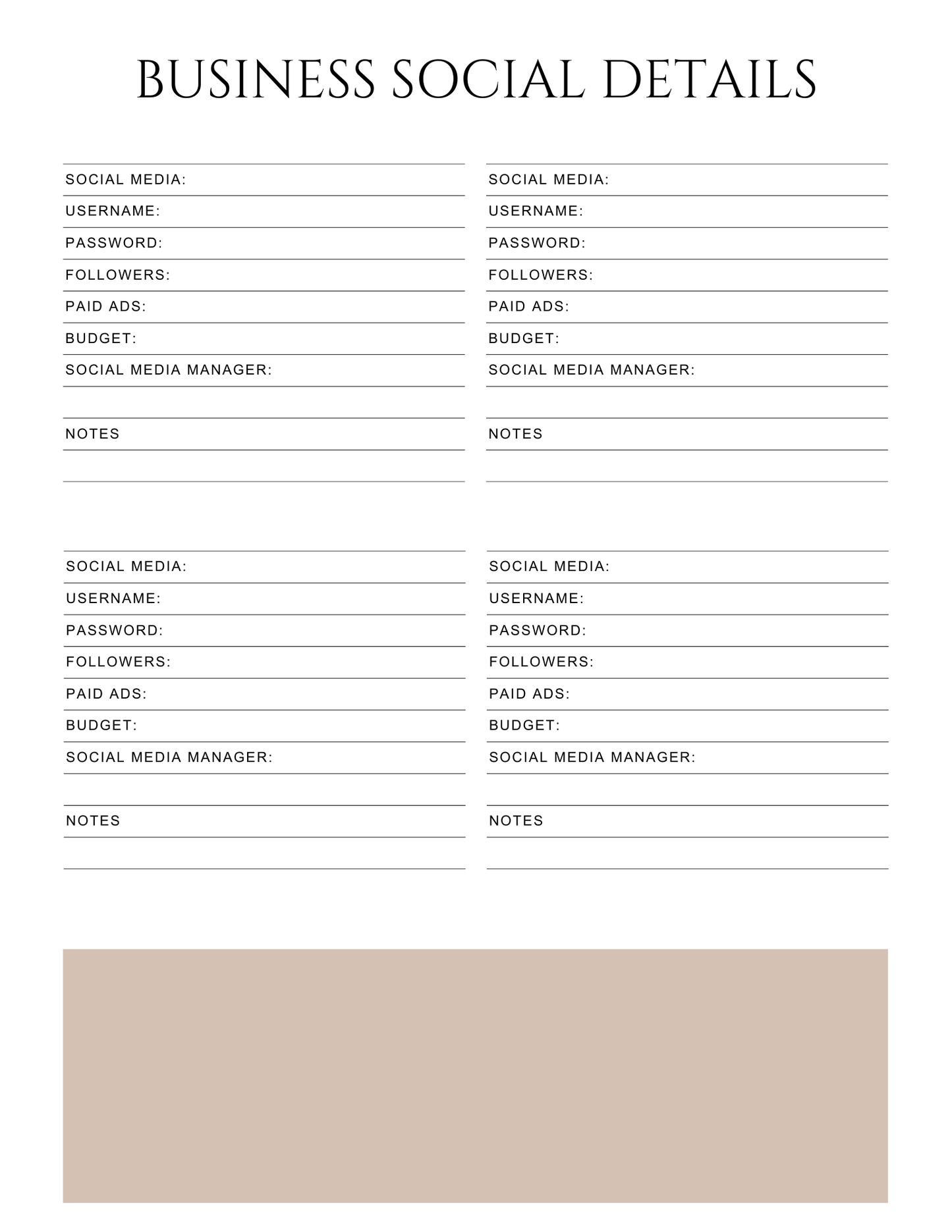 Peace of Mind Planner