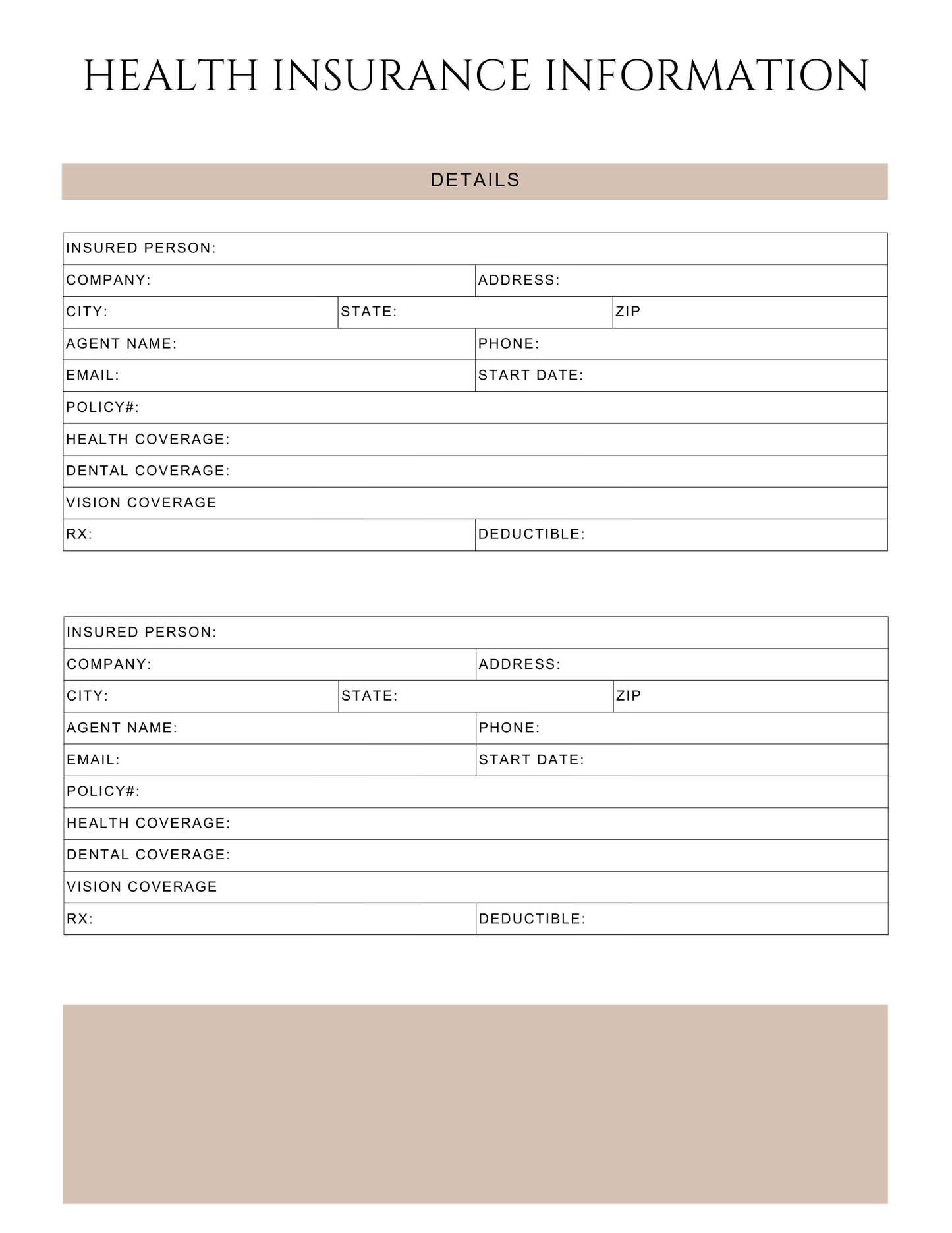 Peace of Mind Planner