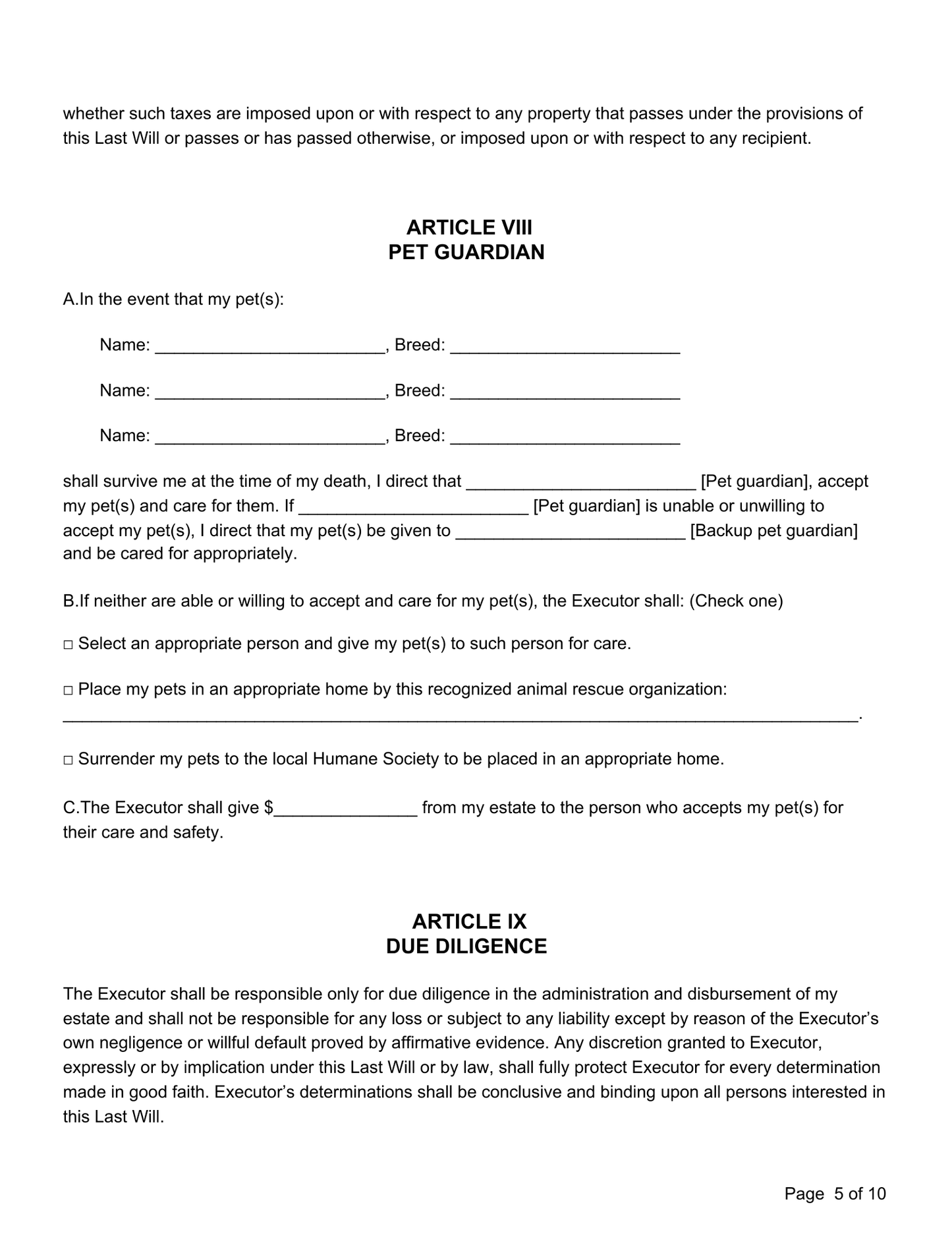 Peace of Mind Planner