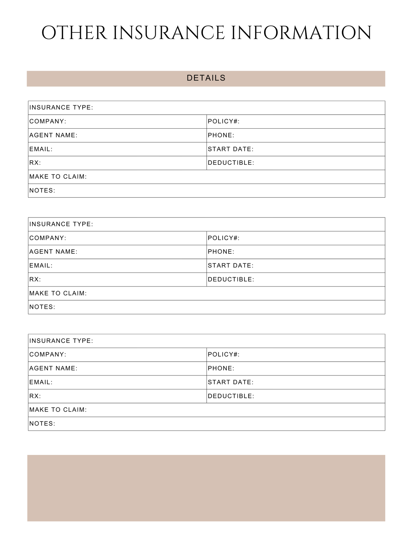 Peace of Mind Planner