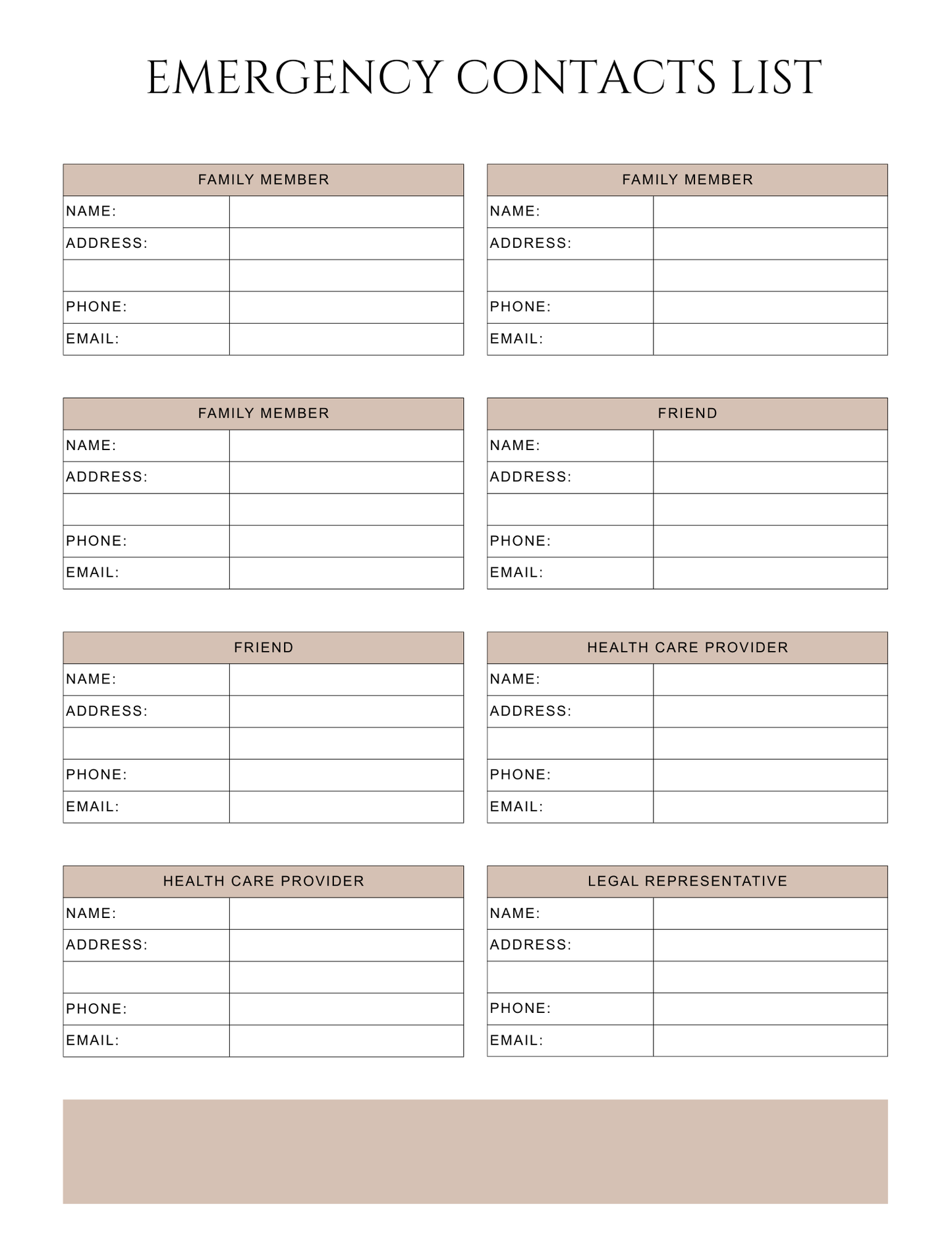Peace of Mind Planner