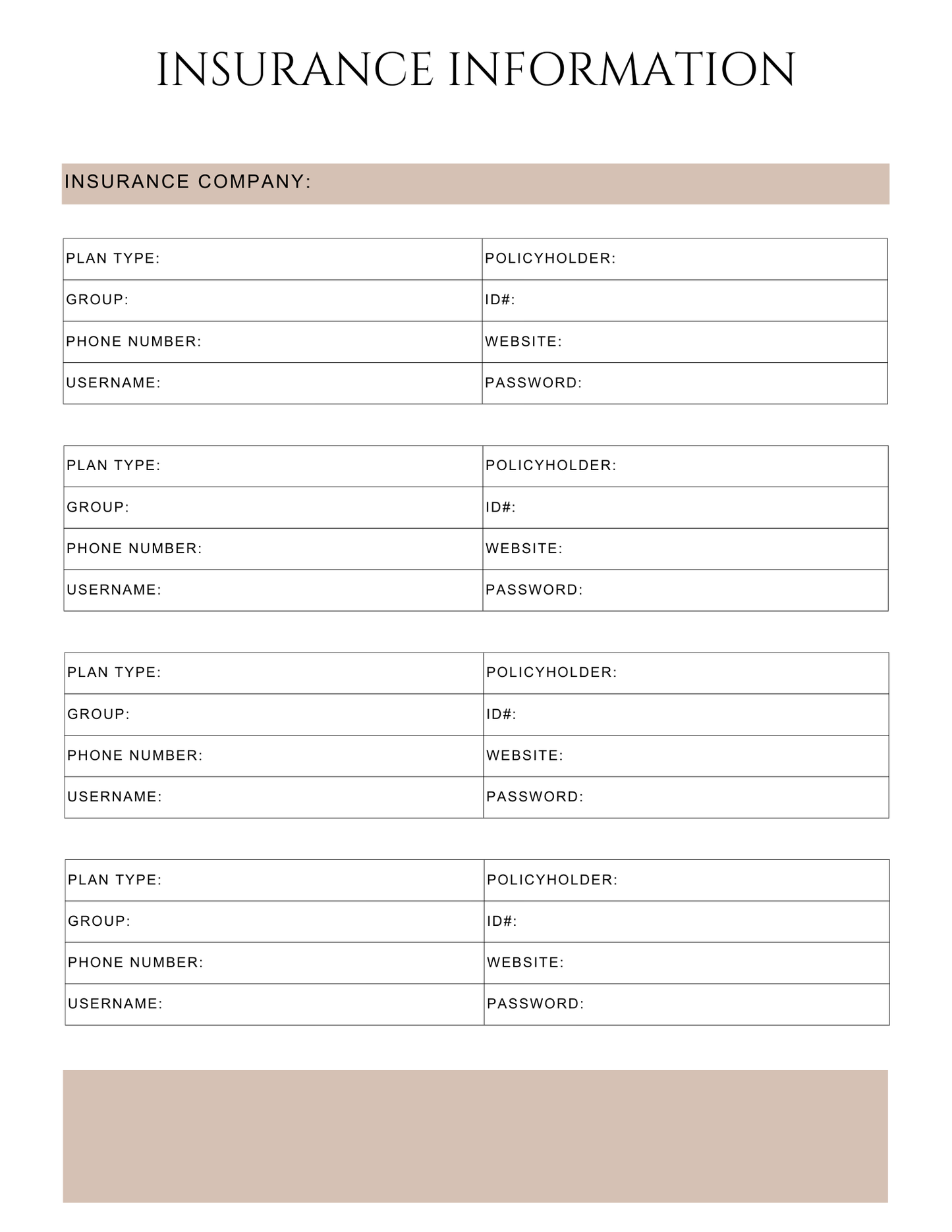 Peace of Mind Planner