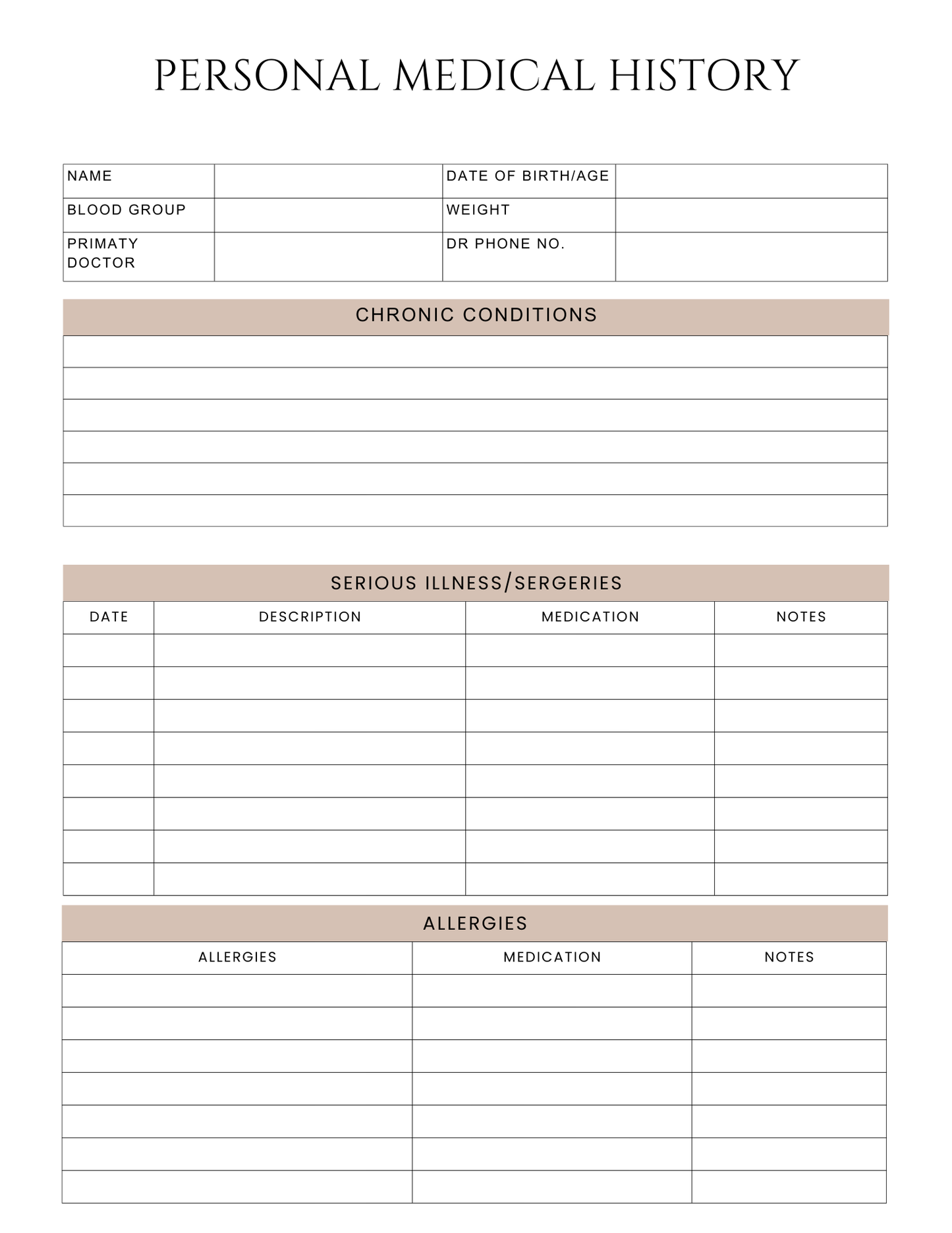 Peace of Mind Planner