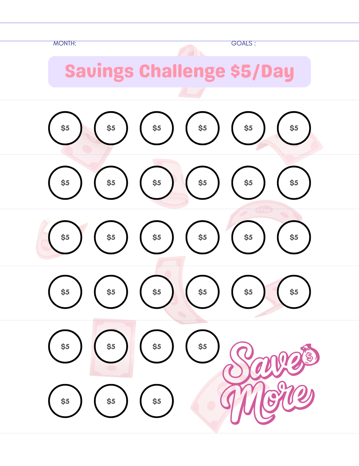 Savings & Goals Planner