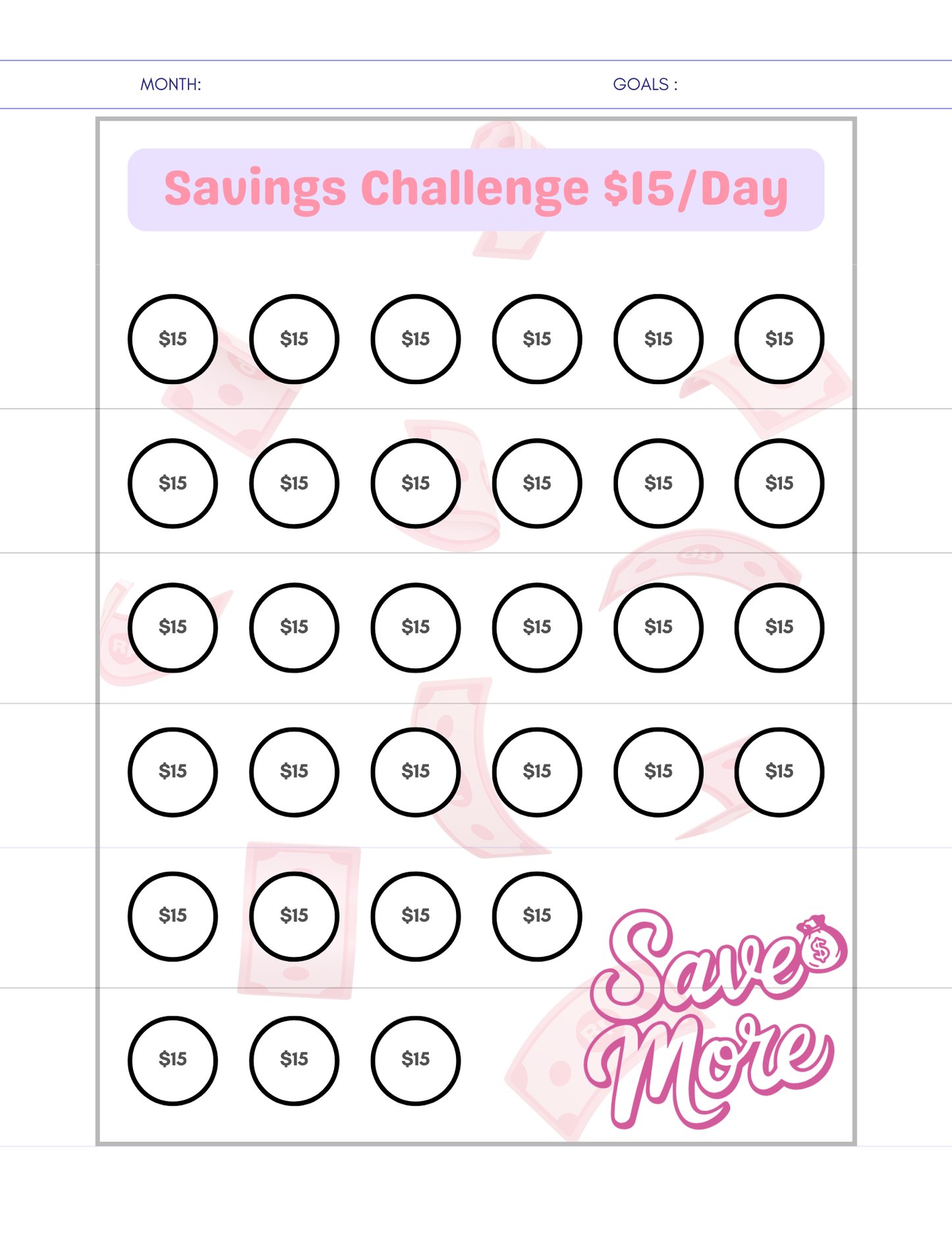 Savings & Goals Planner