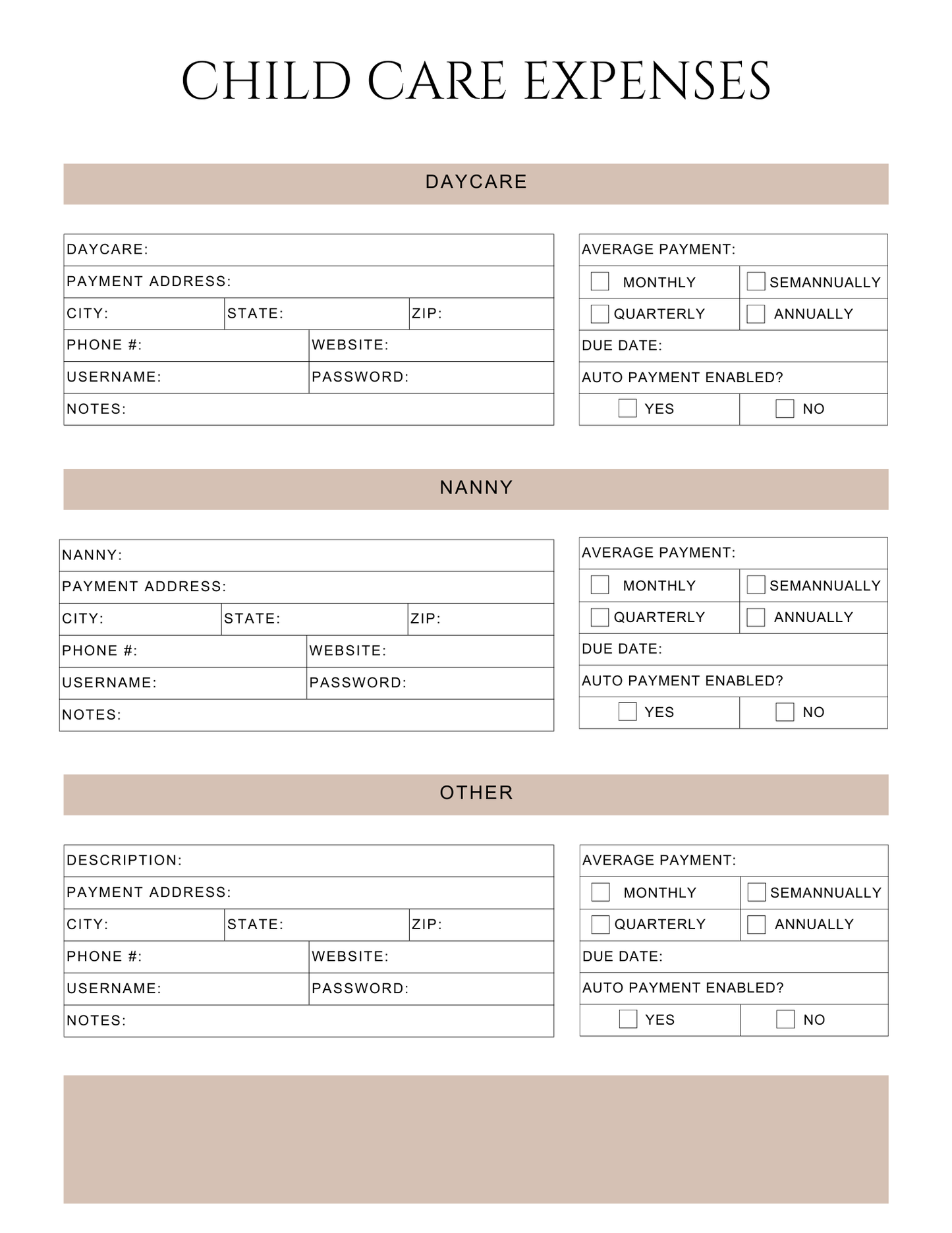 Peace of Mind Planner