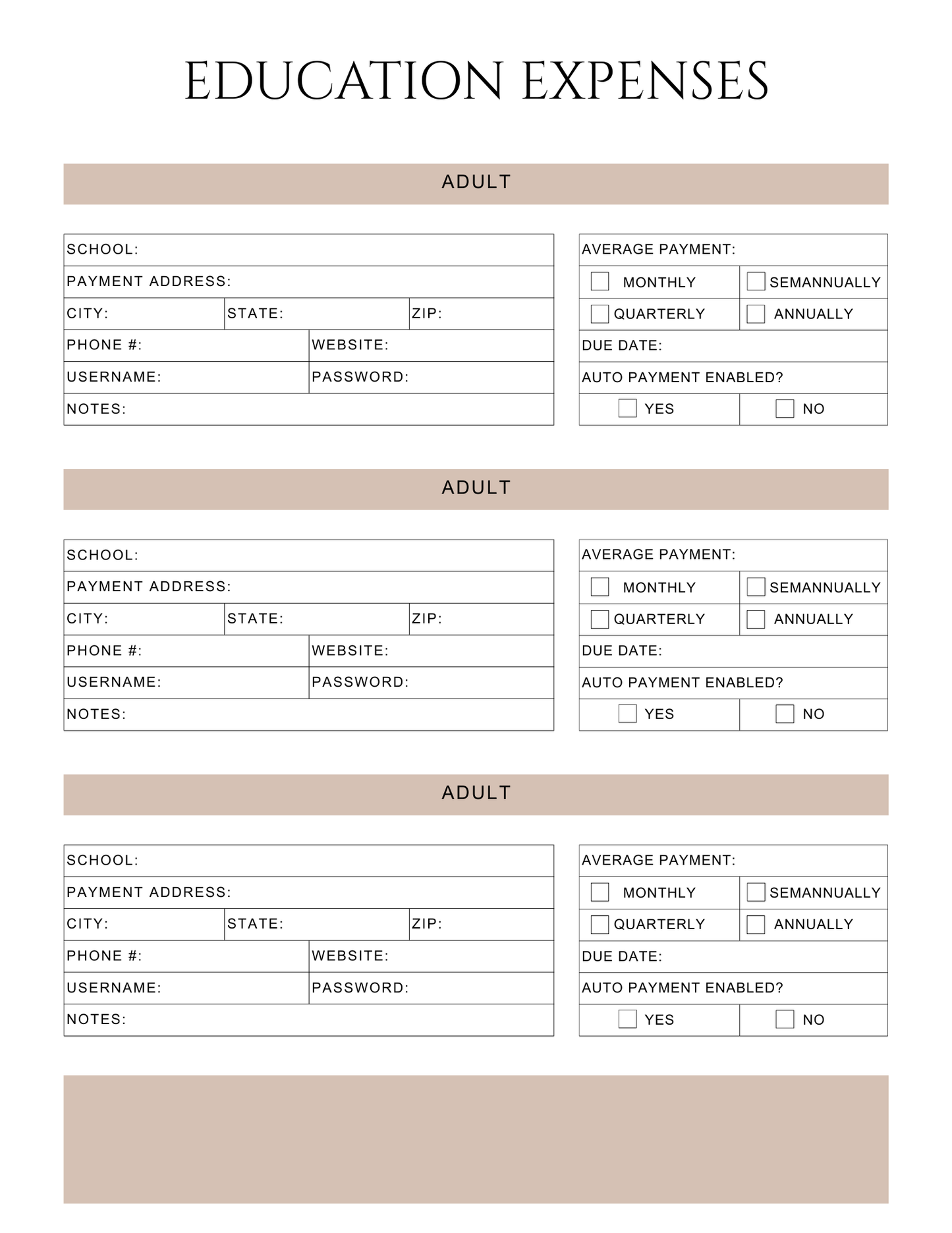 Peace of Mind Planner