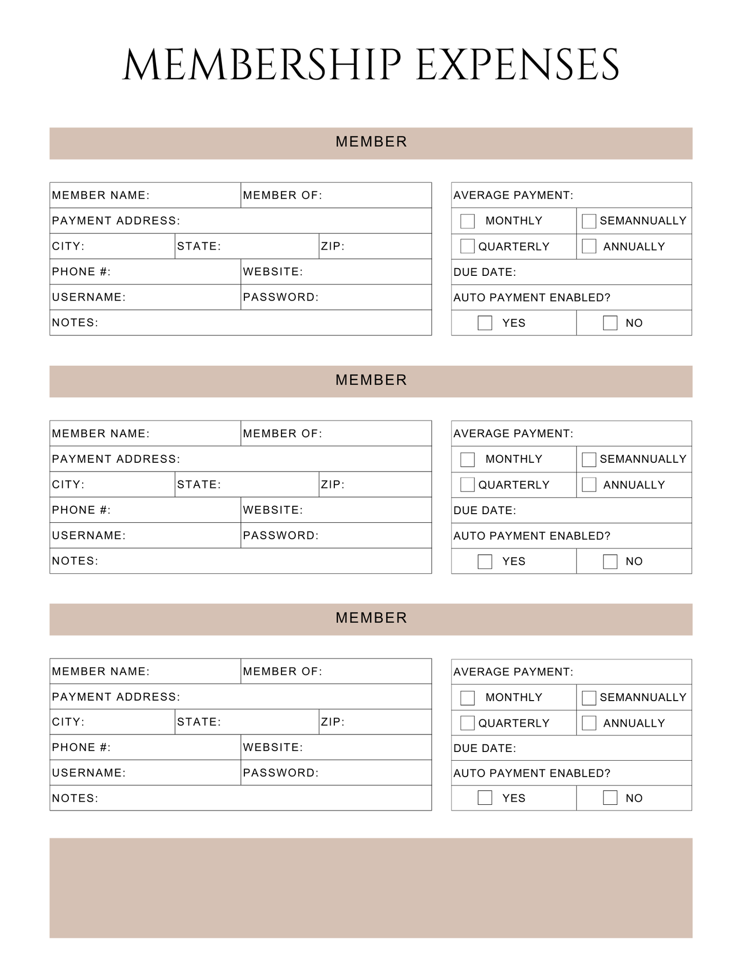 Peace of Mind Planner