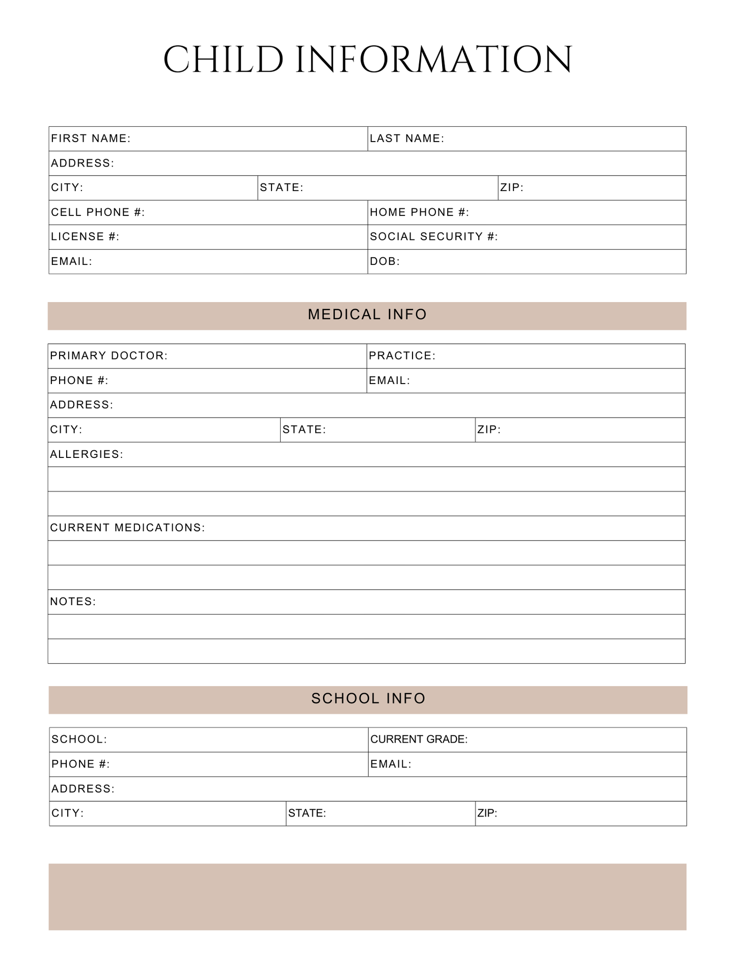 Peace of Mind Planner