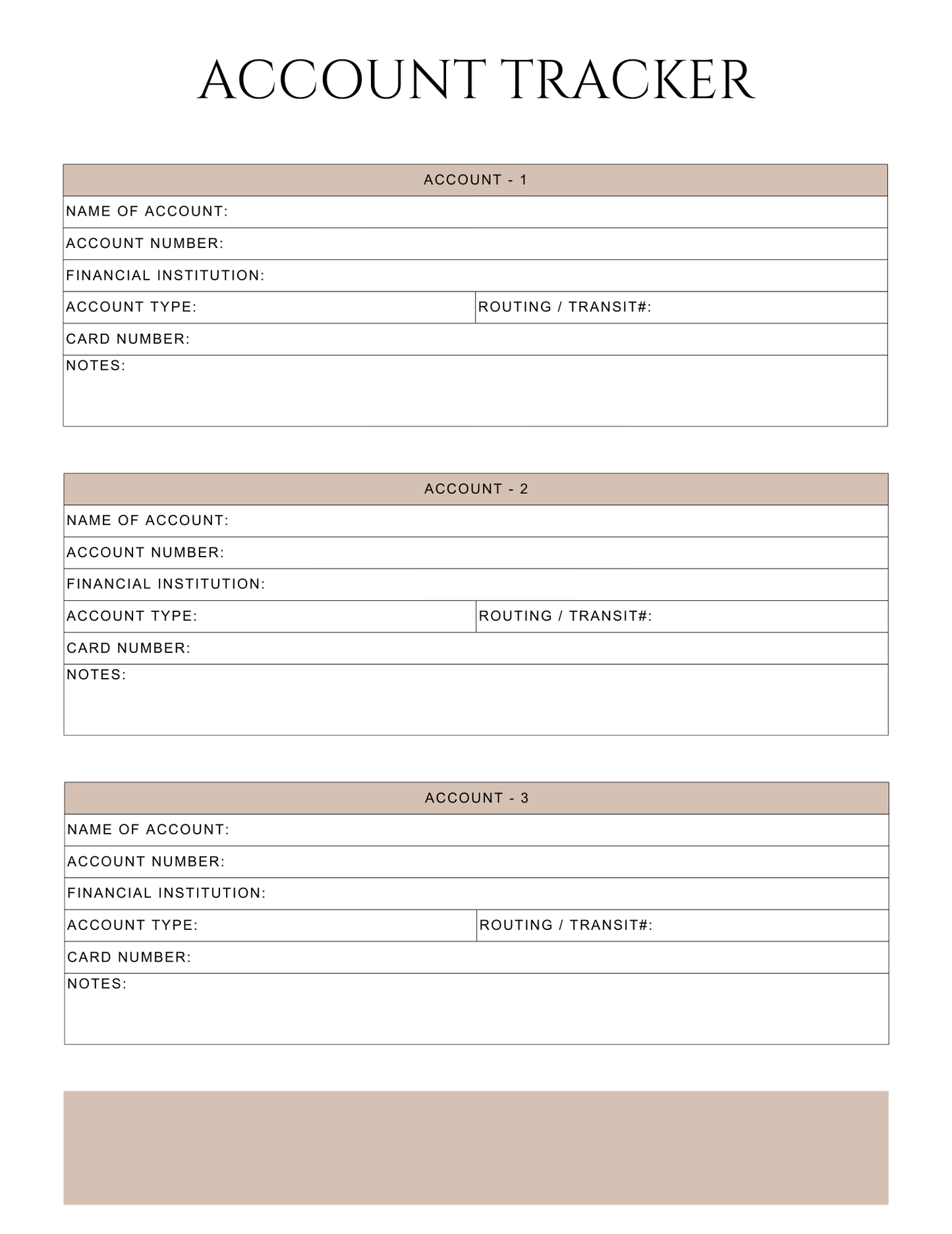 Peace of Mind Planner