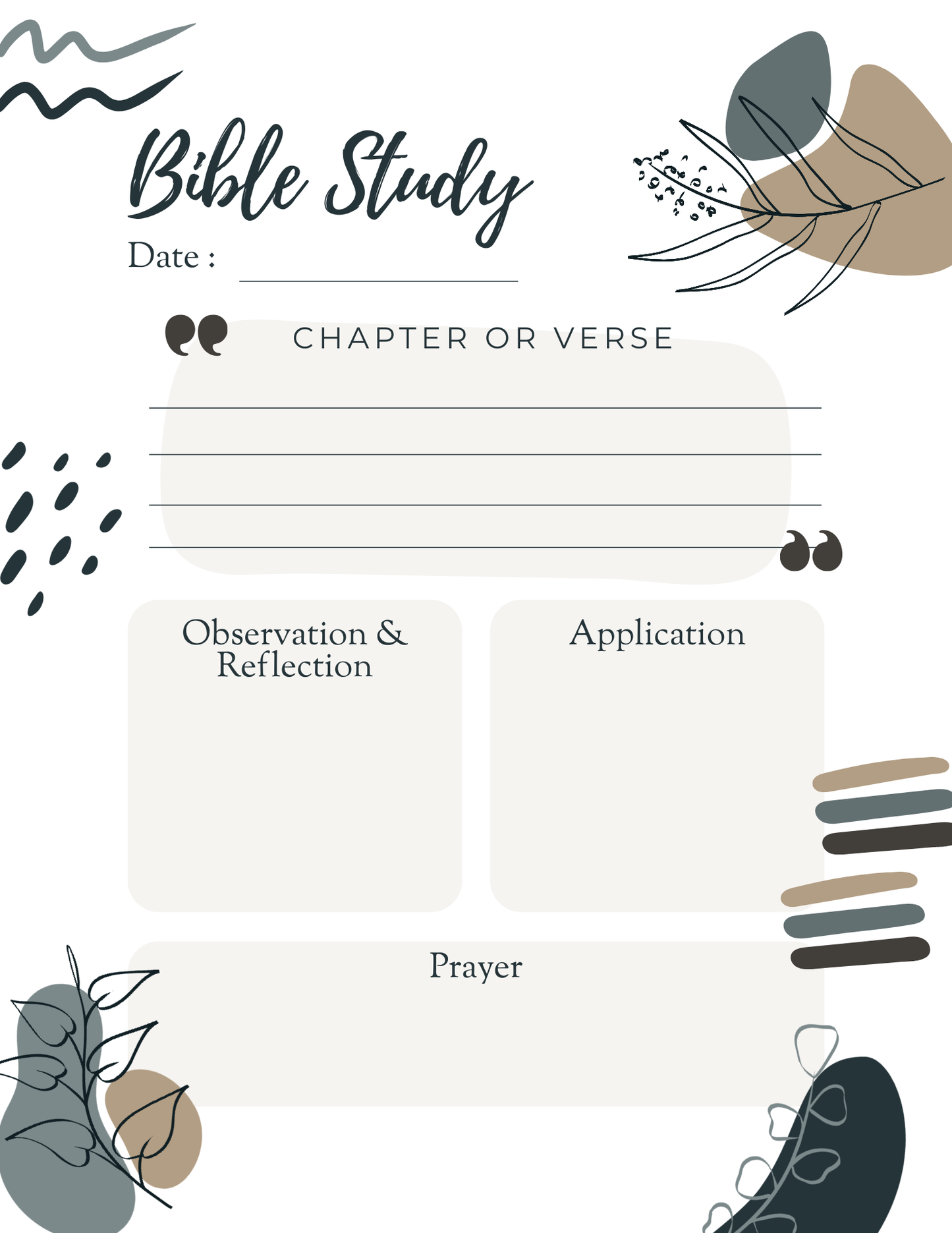Bible Study Notebook