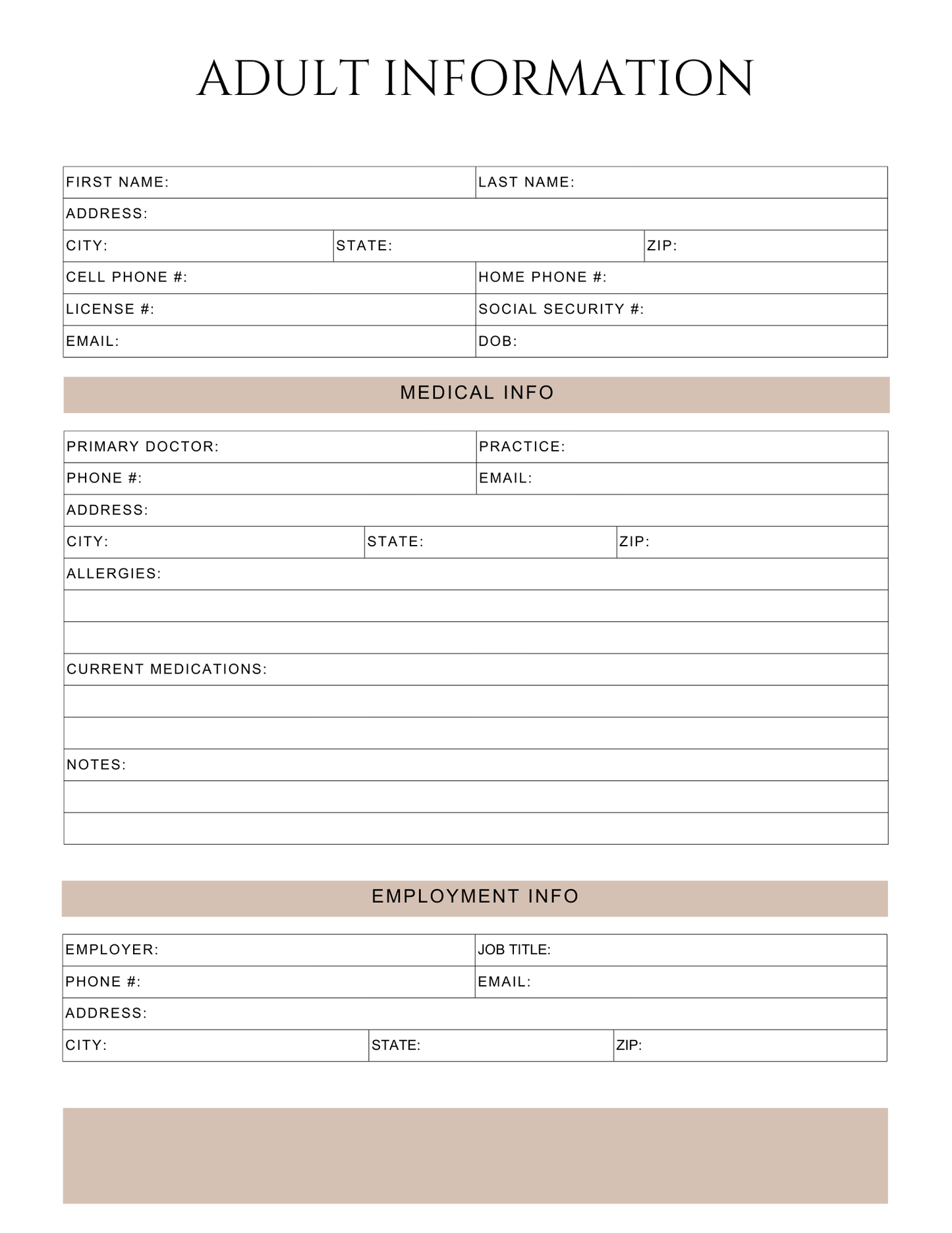 Peace of Mind Planner