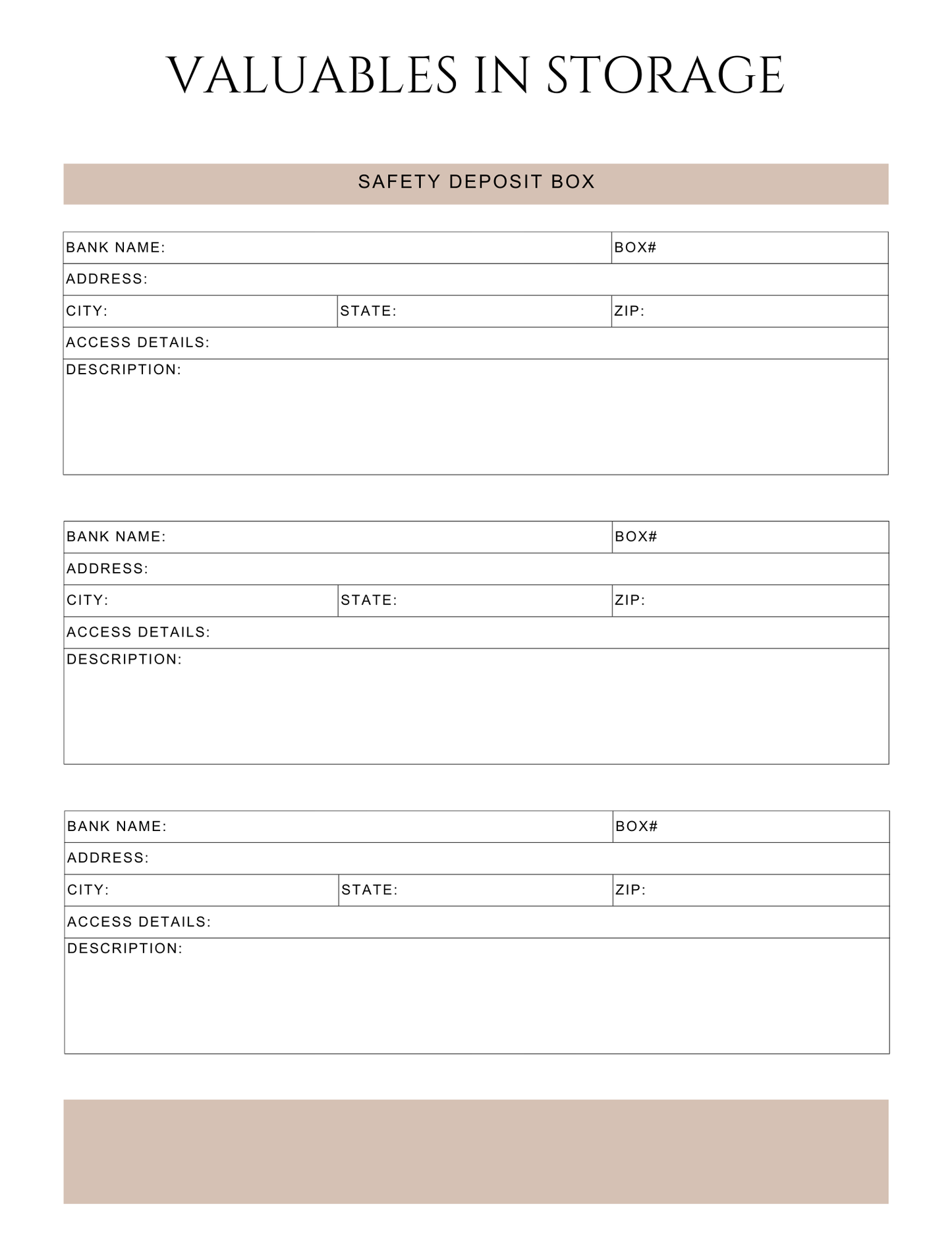 Peace of Mind Planner