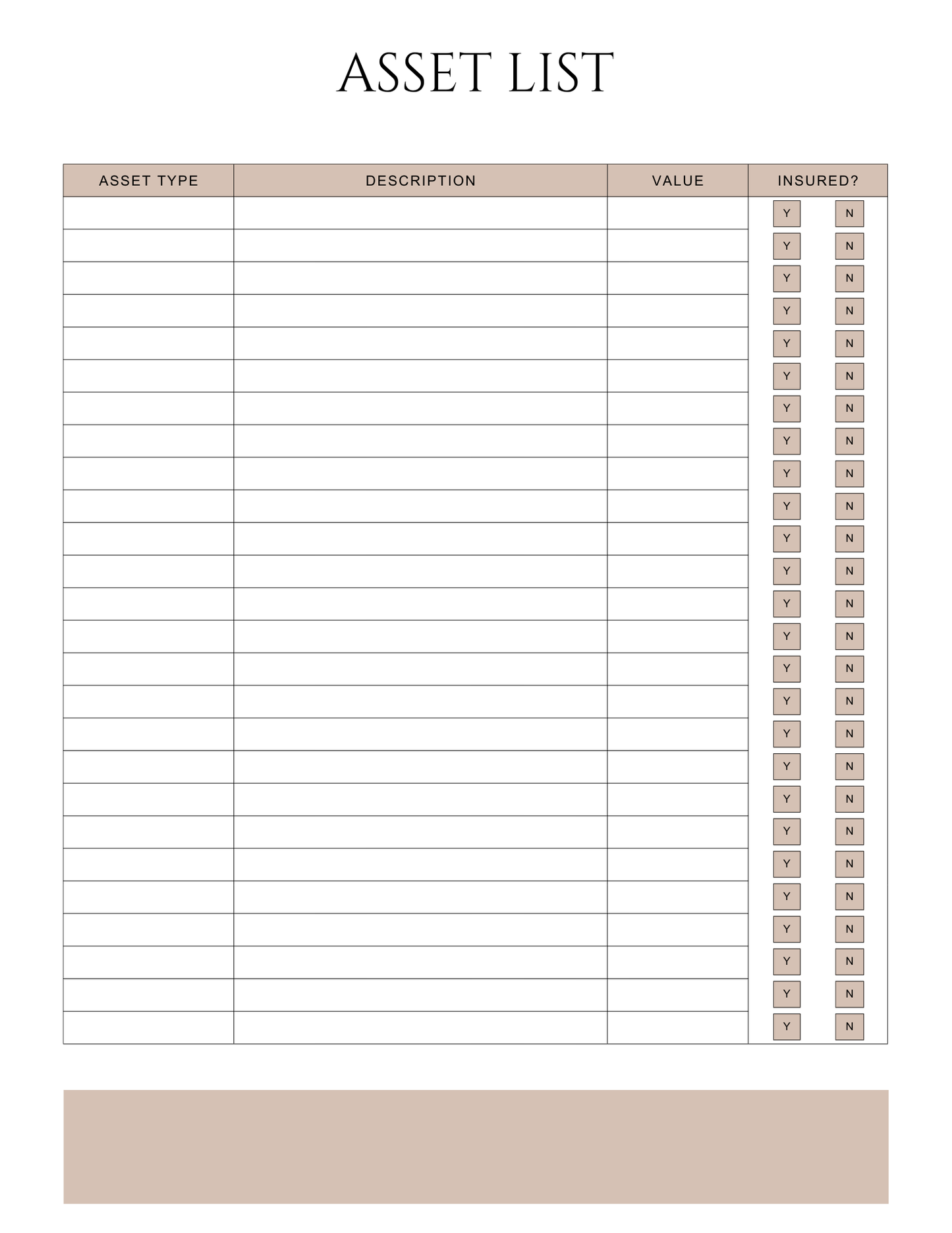 Peace of Mind Planner