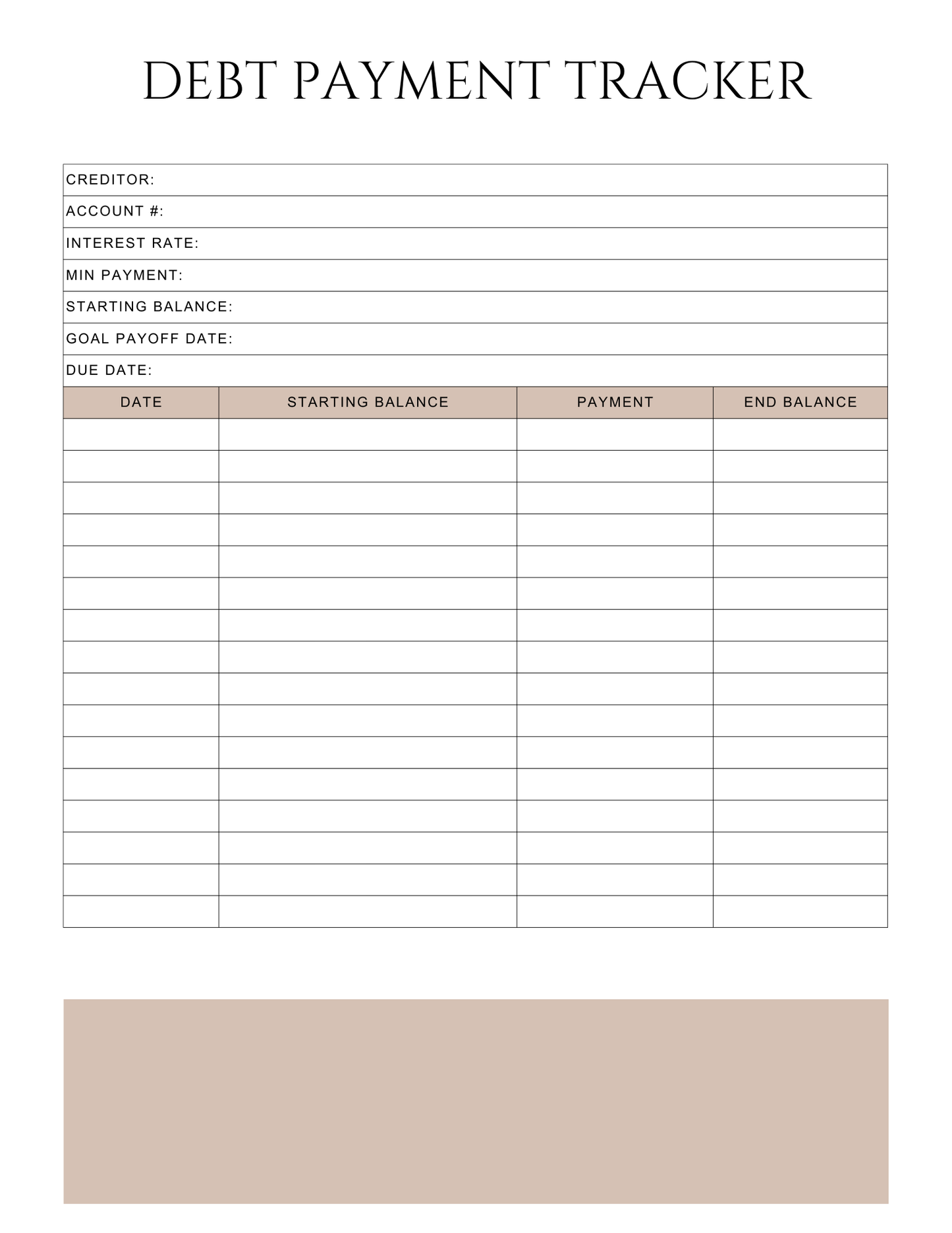 Peace of Mind Planner