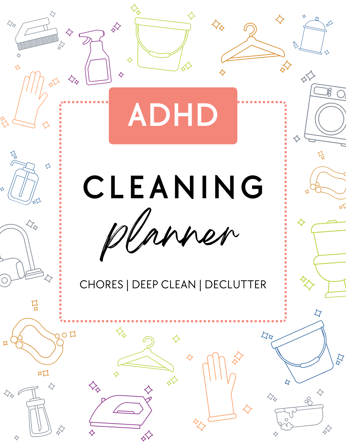 ADHD Cleaning Planner - Prefilled