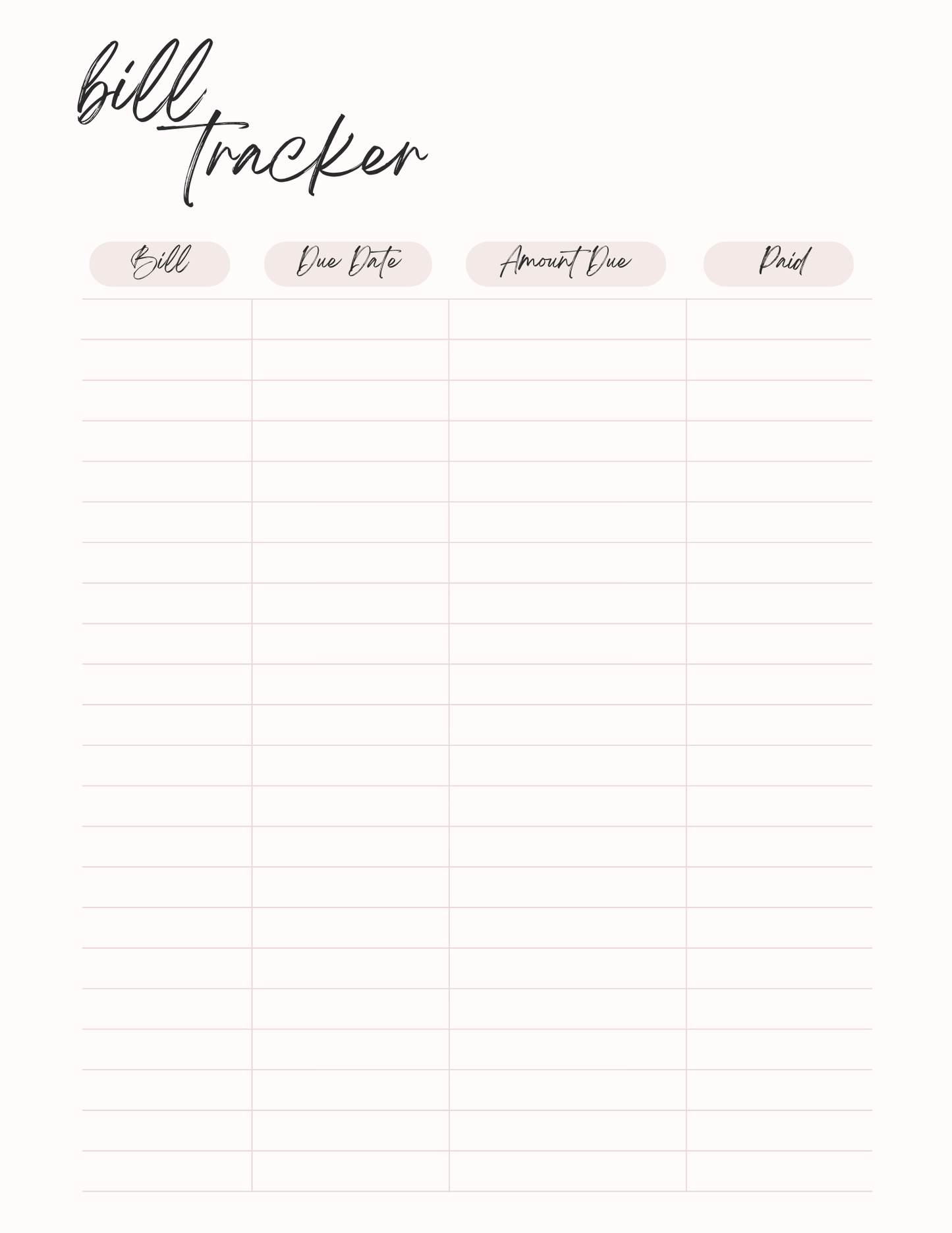 Pure & Simple - Minimalist Yearly Planner 2026