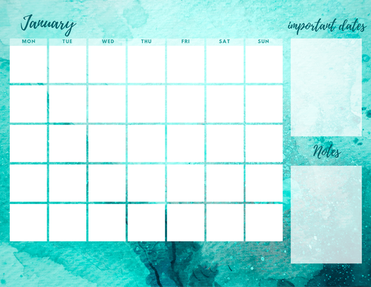 Monthly Planner Notepad