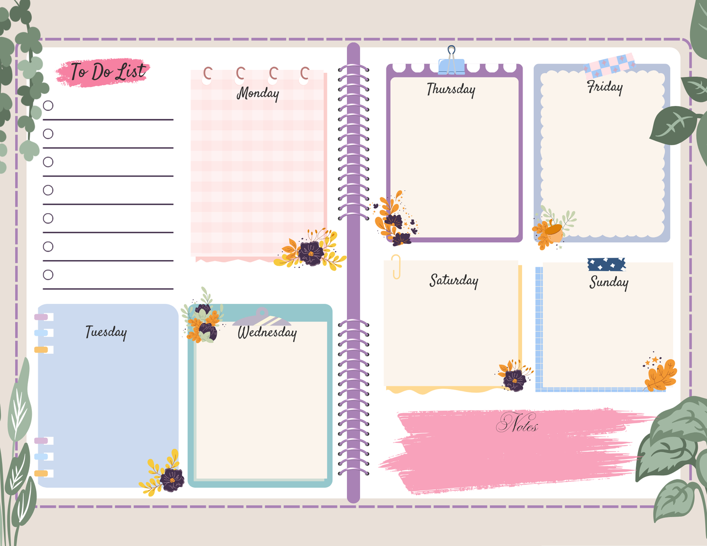 Weekly Planner Notepad