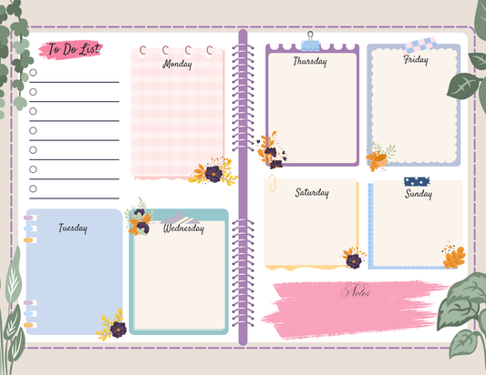 Weekly Planner Notepad